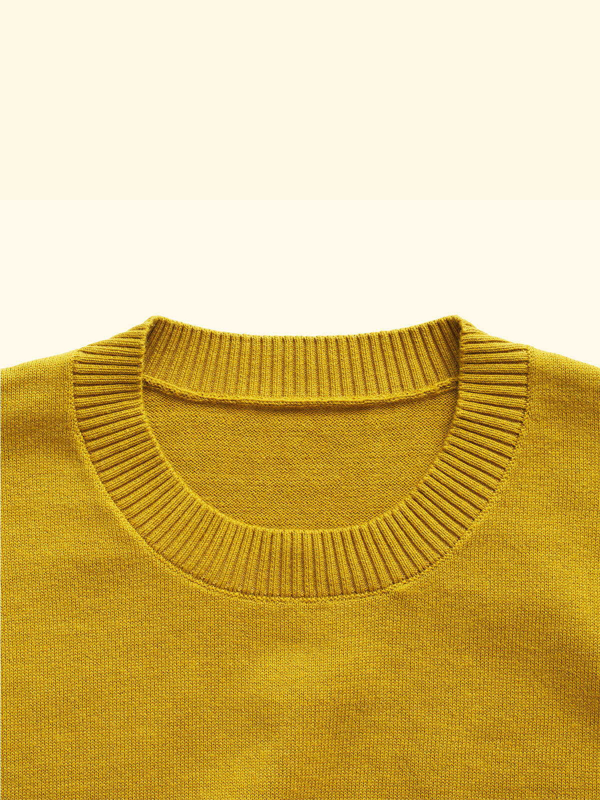 Knitted T-Shirt - Mustard — The Anthology