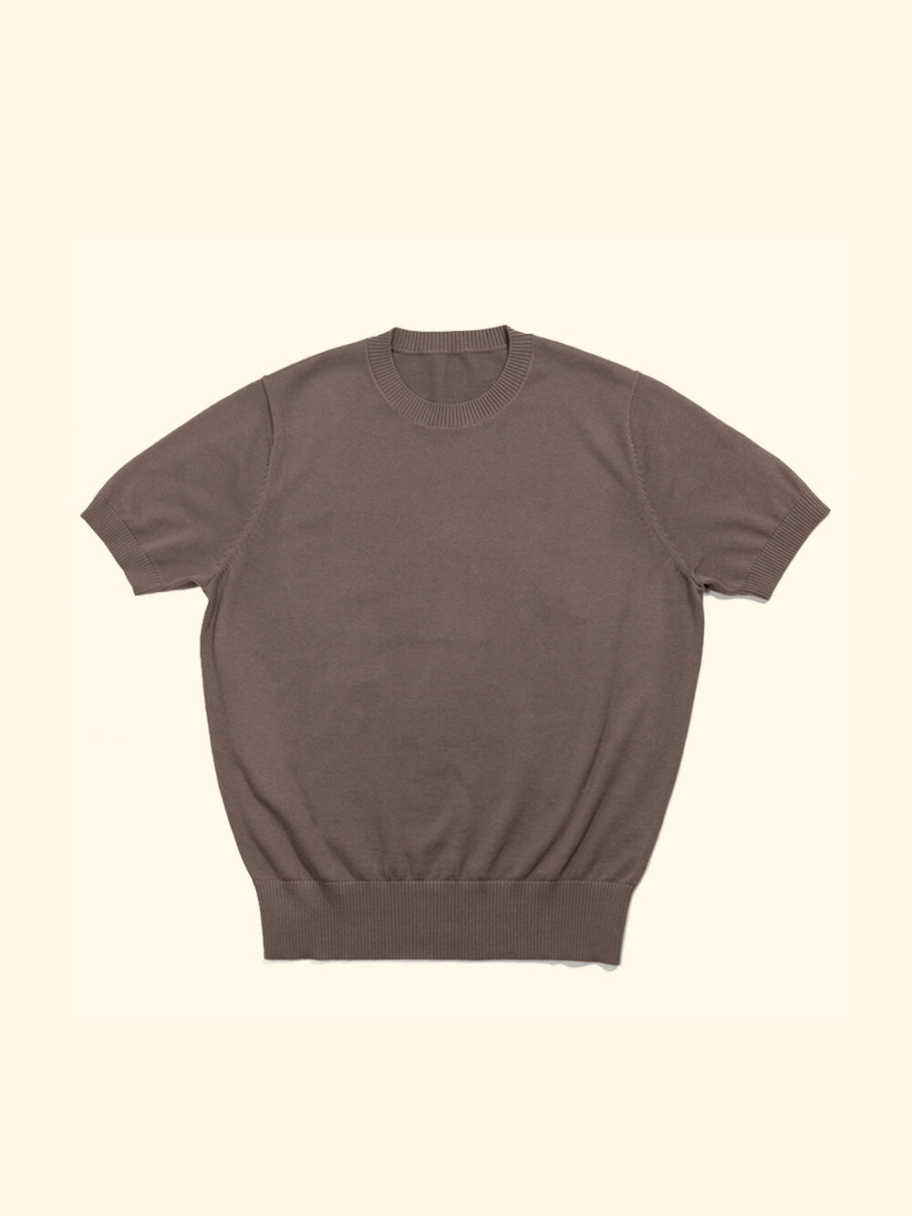 Knitted T-Shirt - Fossil