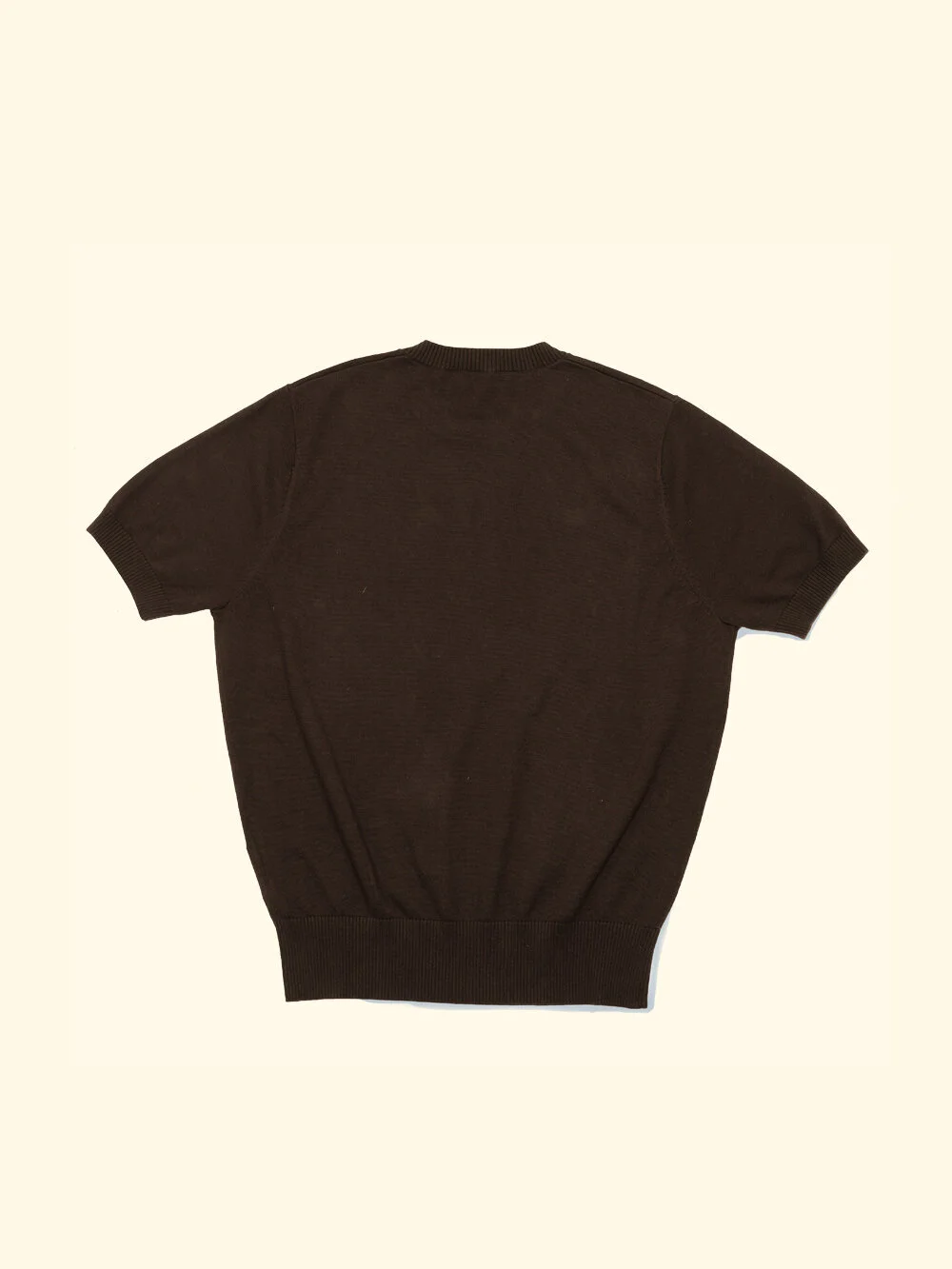 Knitted T-Shirt - Espresso — The Anthology