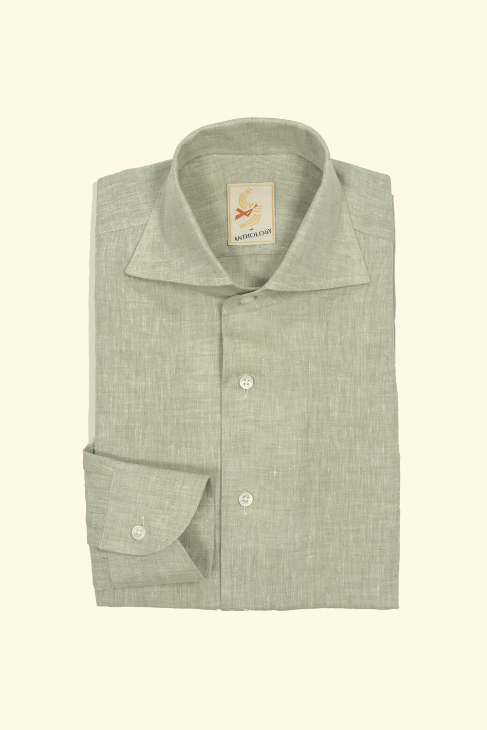 sage green dress shirt Sage Linen Shirt main image 1