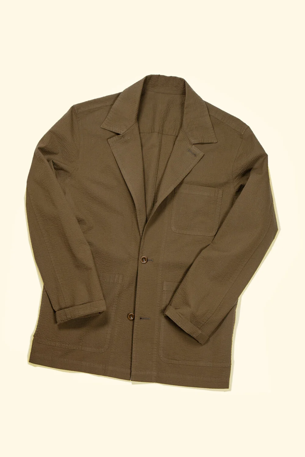 seersucker tobacco Lazyman Jacket seersucker tobacco Lazyman Jacket
