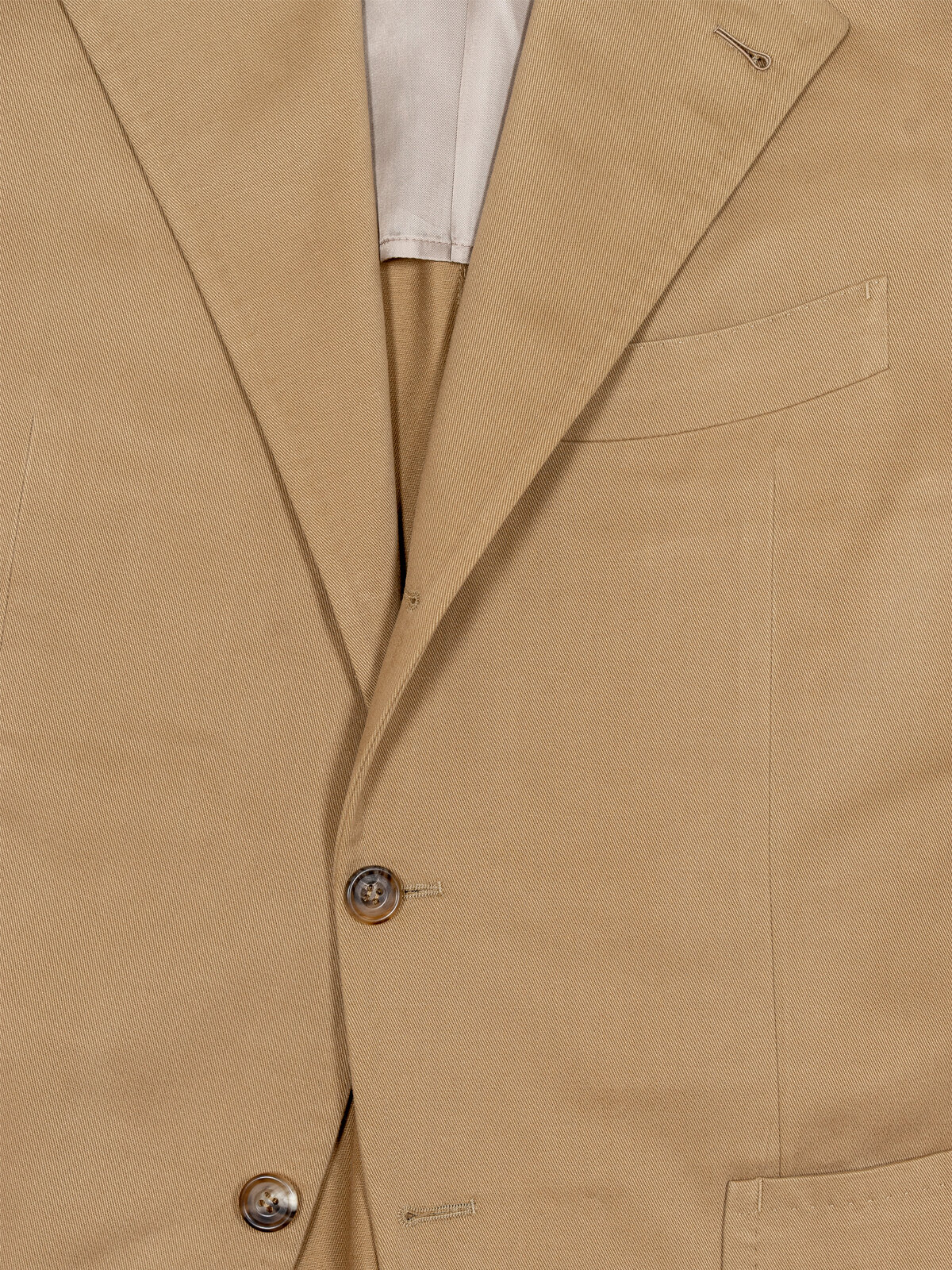 Brushed Cotton Suit Jacket - Peanut Khaki — The Anthology