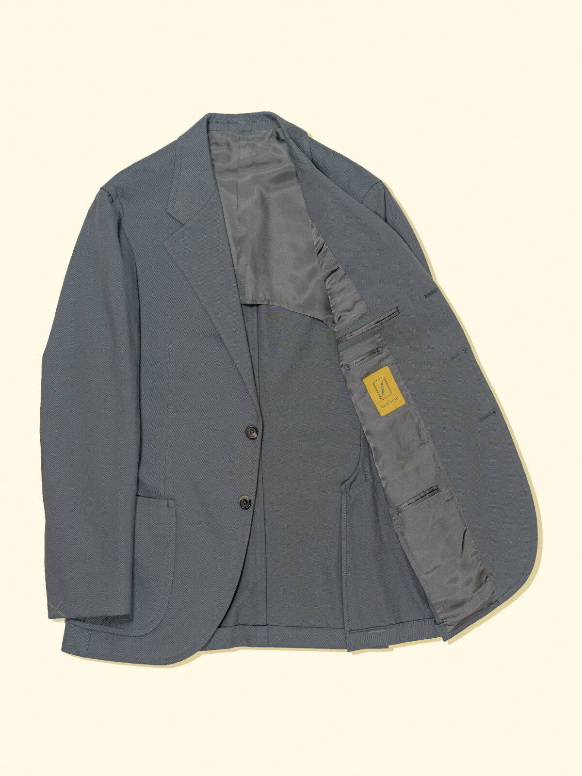 Brushed Cotton Suit Jacket - Dolphin Grey — The Anthology