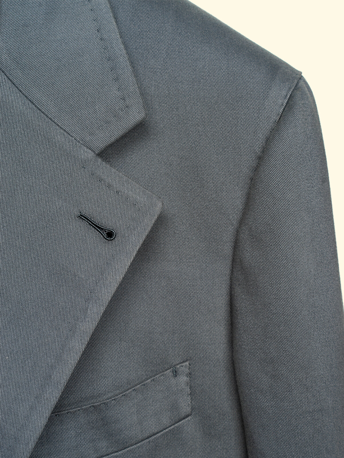 Brushed Cotton Suit Jacket - Dolphin Grey — The Anthology