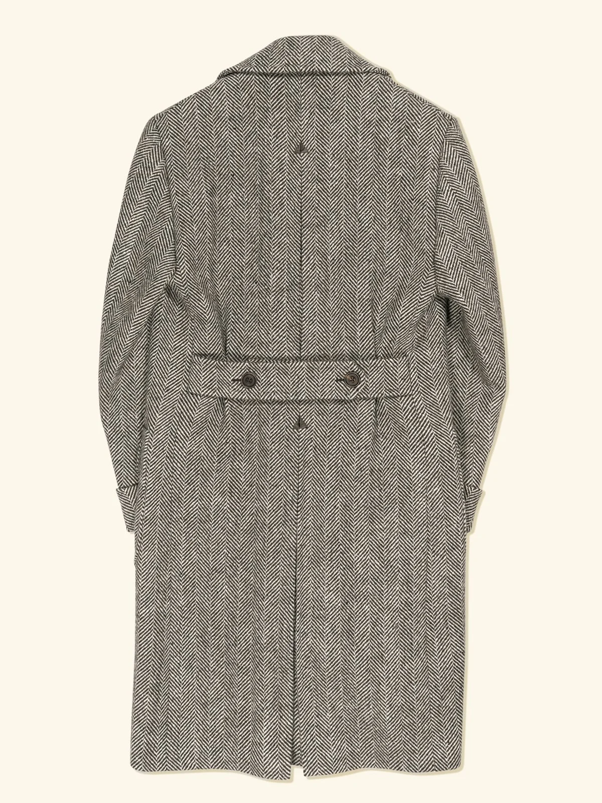 The Anthology x Permanent Style Polo Coat - Herringbone Donegal 