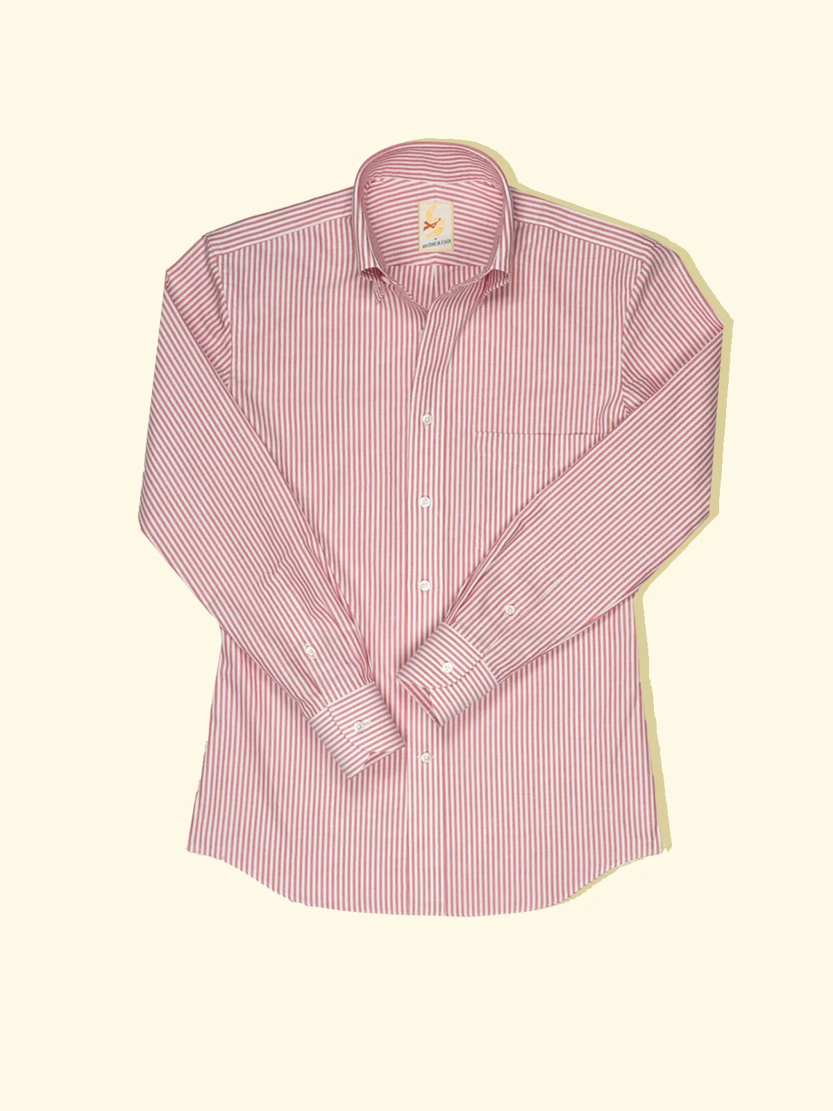 fitted lace wedding dress Non-Iron Cotton Stripe Dress Shirt with Contrast Trim