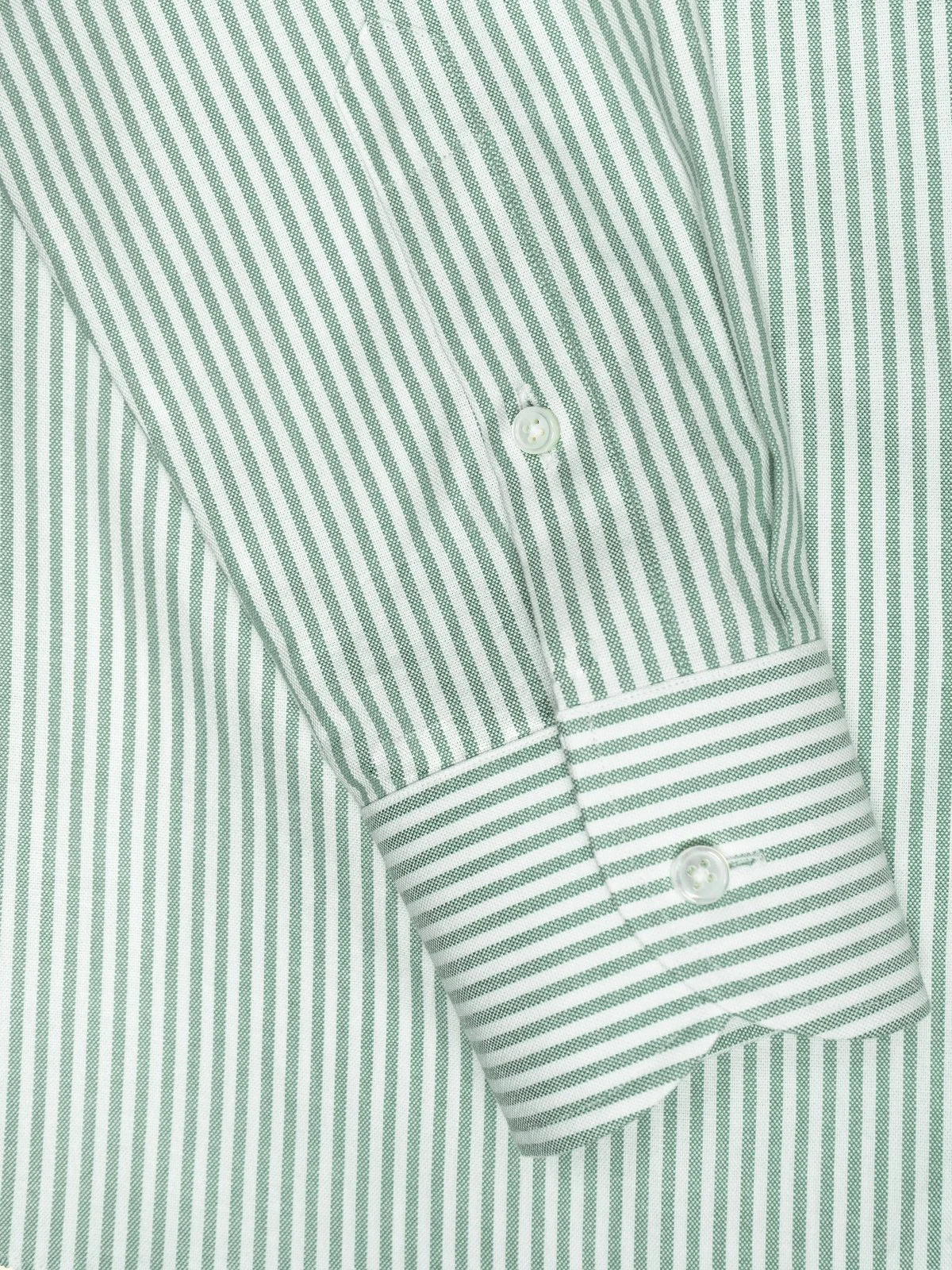 Green and White Lightweight Oxford Button-down Shirt  The Anthology