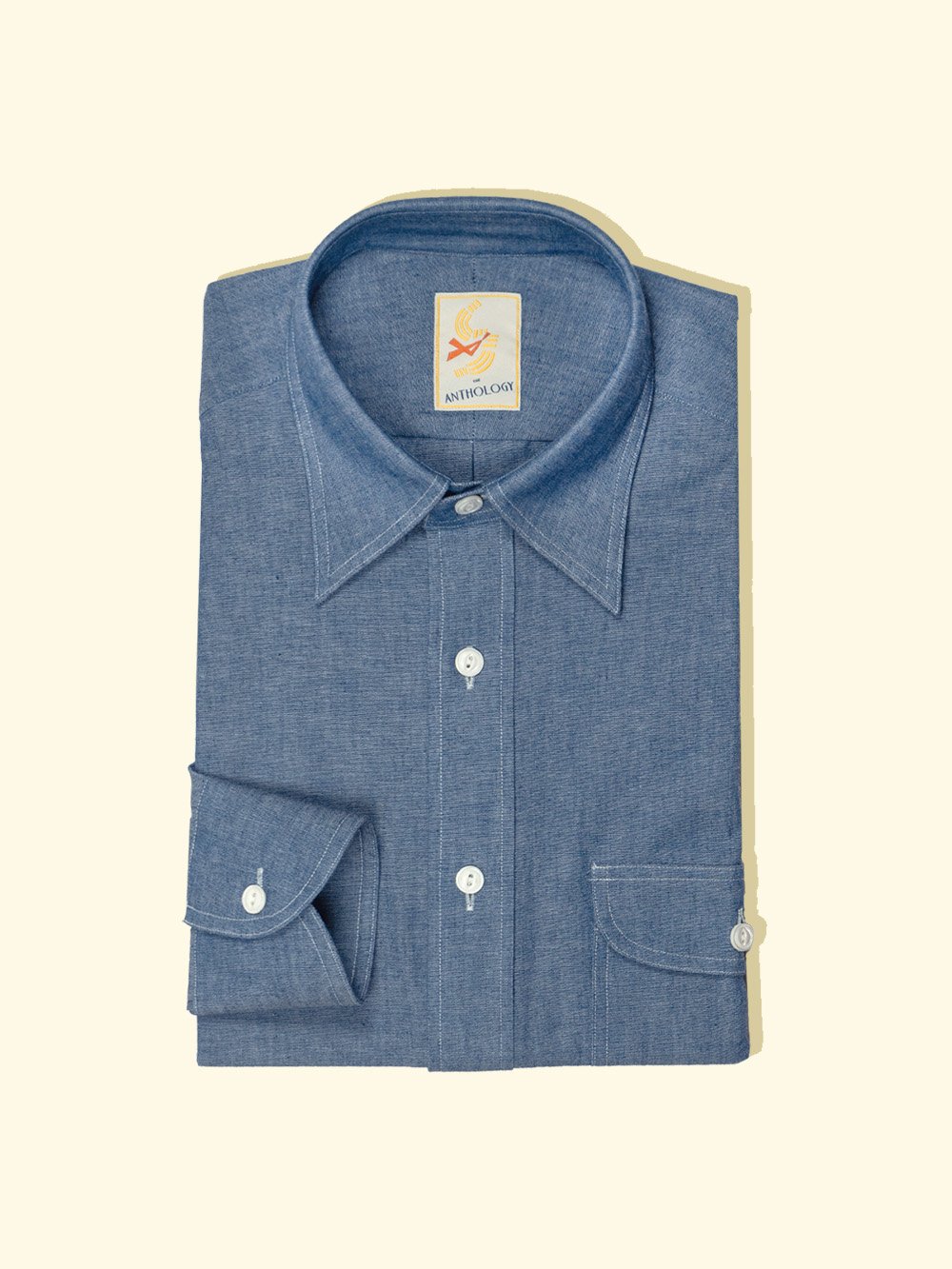 Workman Indigo Raw Chambray Shirt