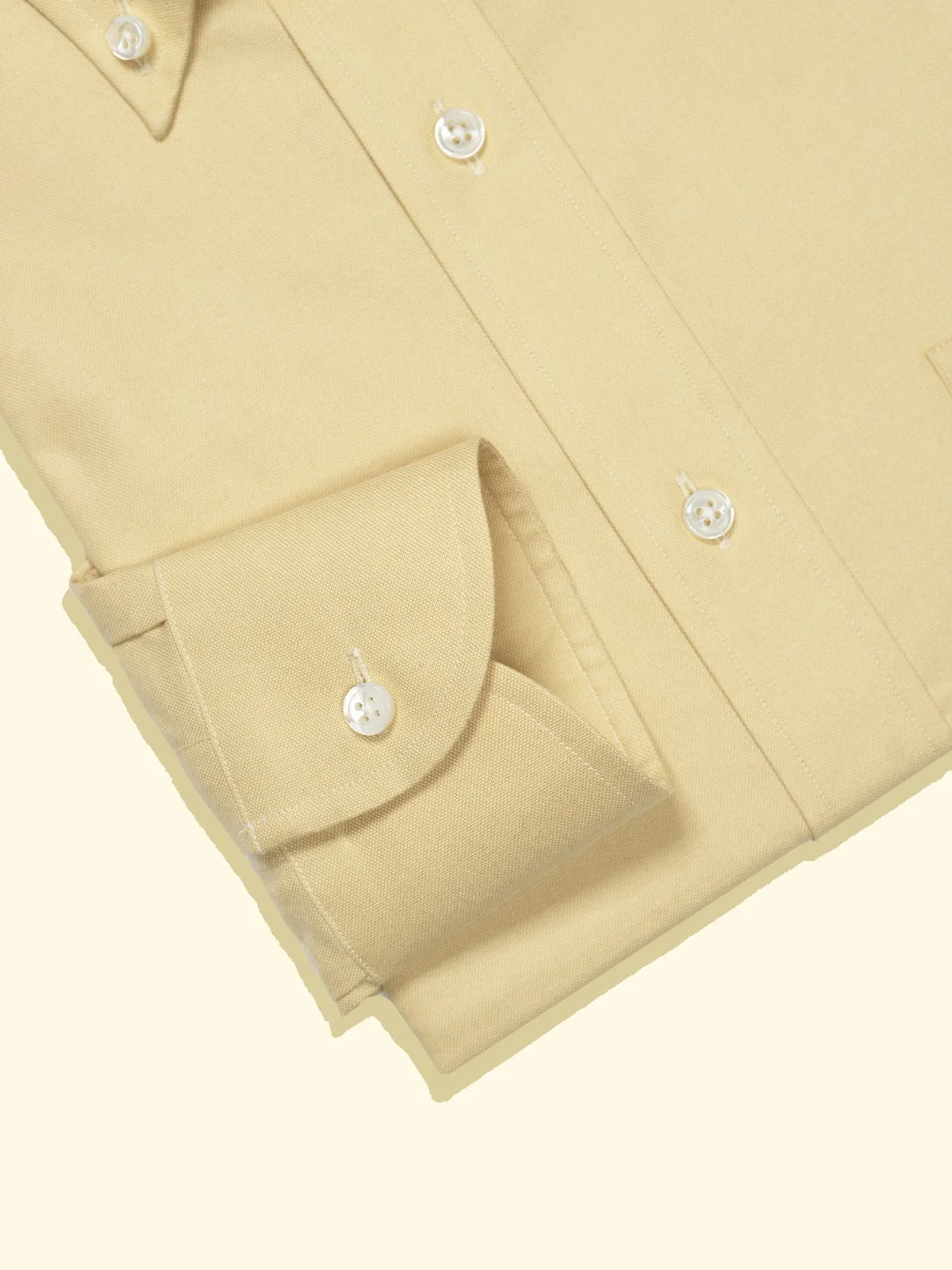 Oxford Shirt Pastel Yellow Dress Shirt Proper Cloth Men's Clark Faded  Yellow Oxford Cloth Button Down