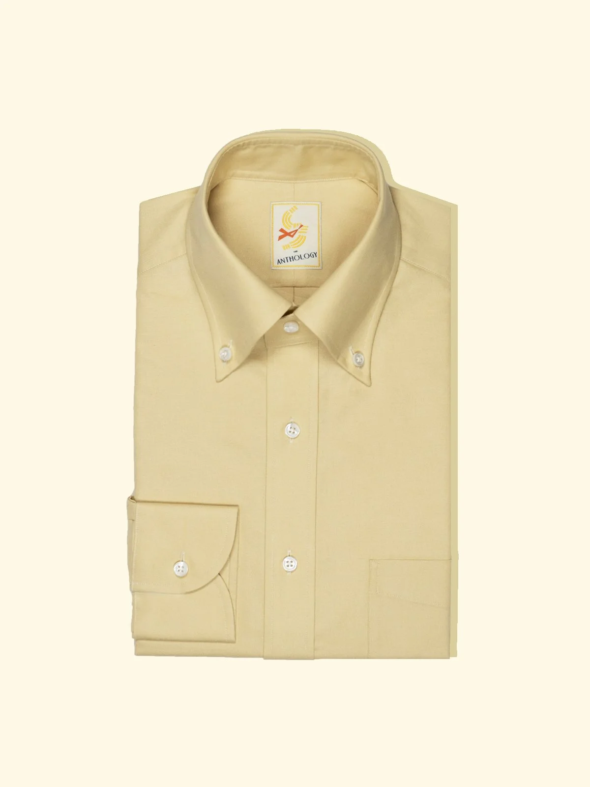 Dusty Yellow Oxford Button-Down Shirt