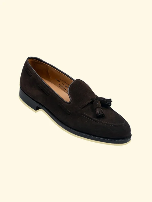 Crockett & Jones Black Suede Loafers- Mens size 11 Crockett & Jones Unley Loafer Black Suede City Sole main image 4