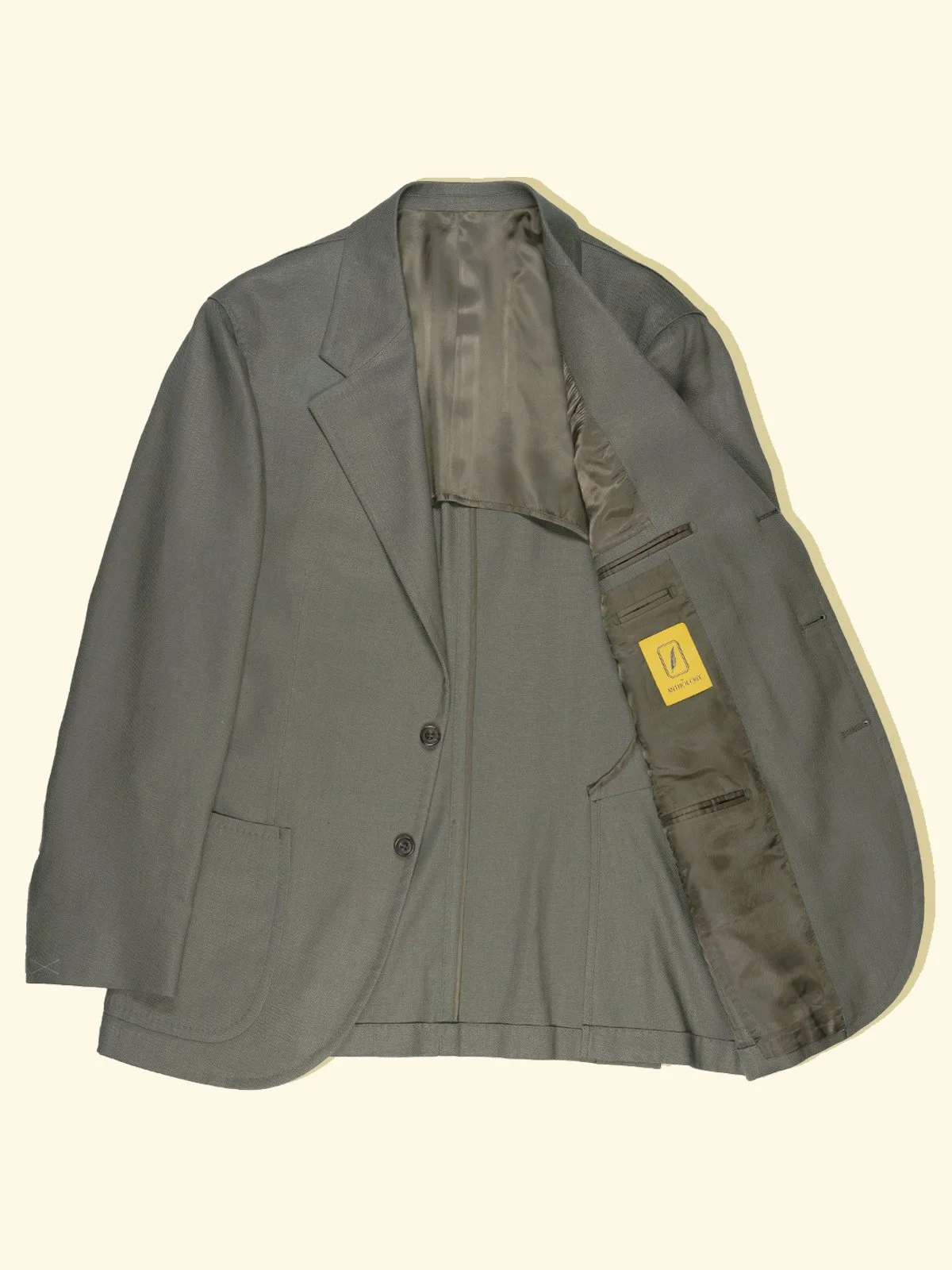 Linen/Cotton Twill Suit Jacket Sage — The Anthology