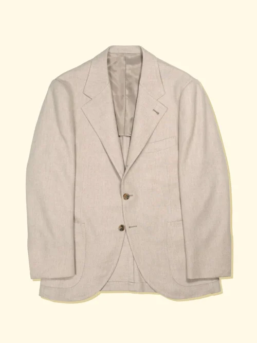 Merino Wool/Cashmere Sport Jacket - Ivory — The Anthology