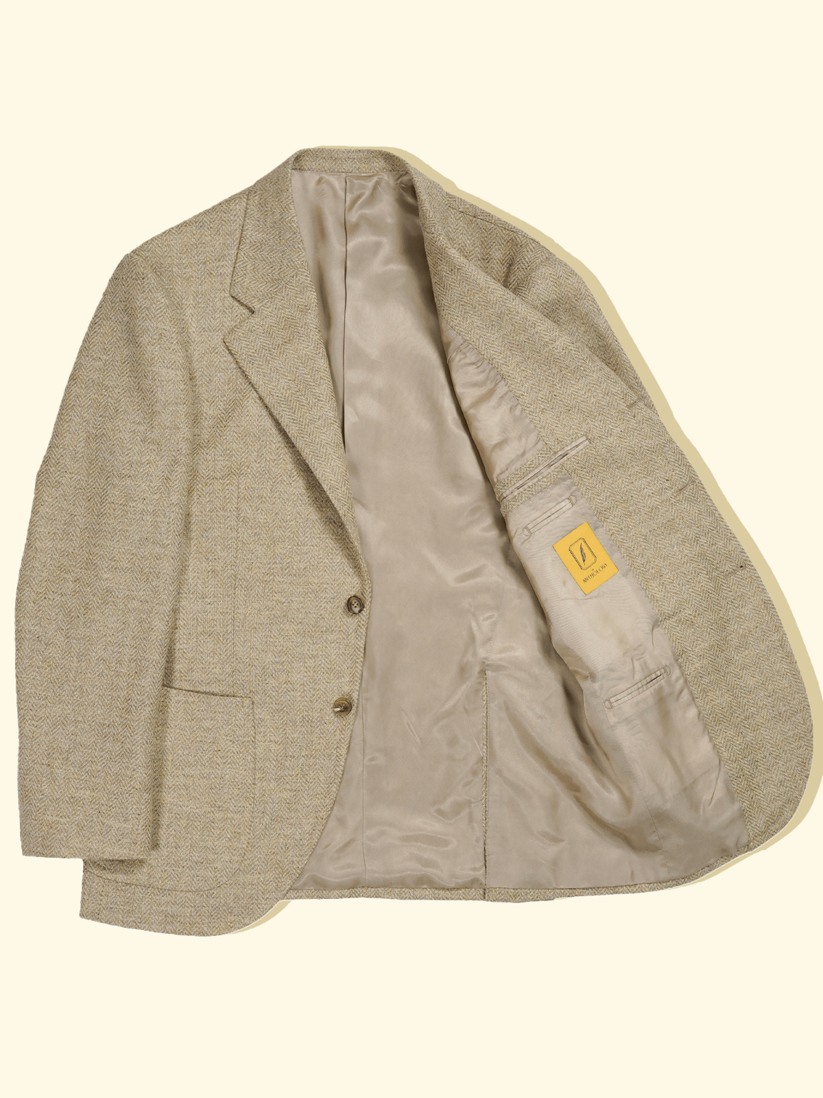 Wool Tweed Sport Jacket - Oatmeal Herringbone — The Anthology