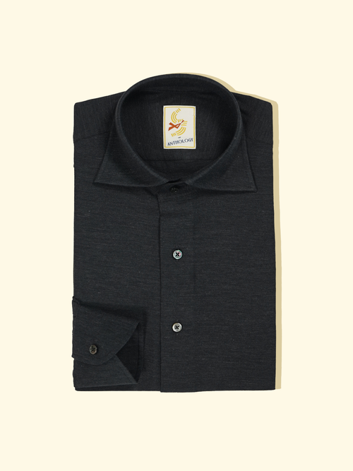 white christmas dresses Brushed Cotton Cashmere Twill Shirt main image 1