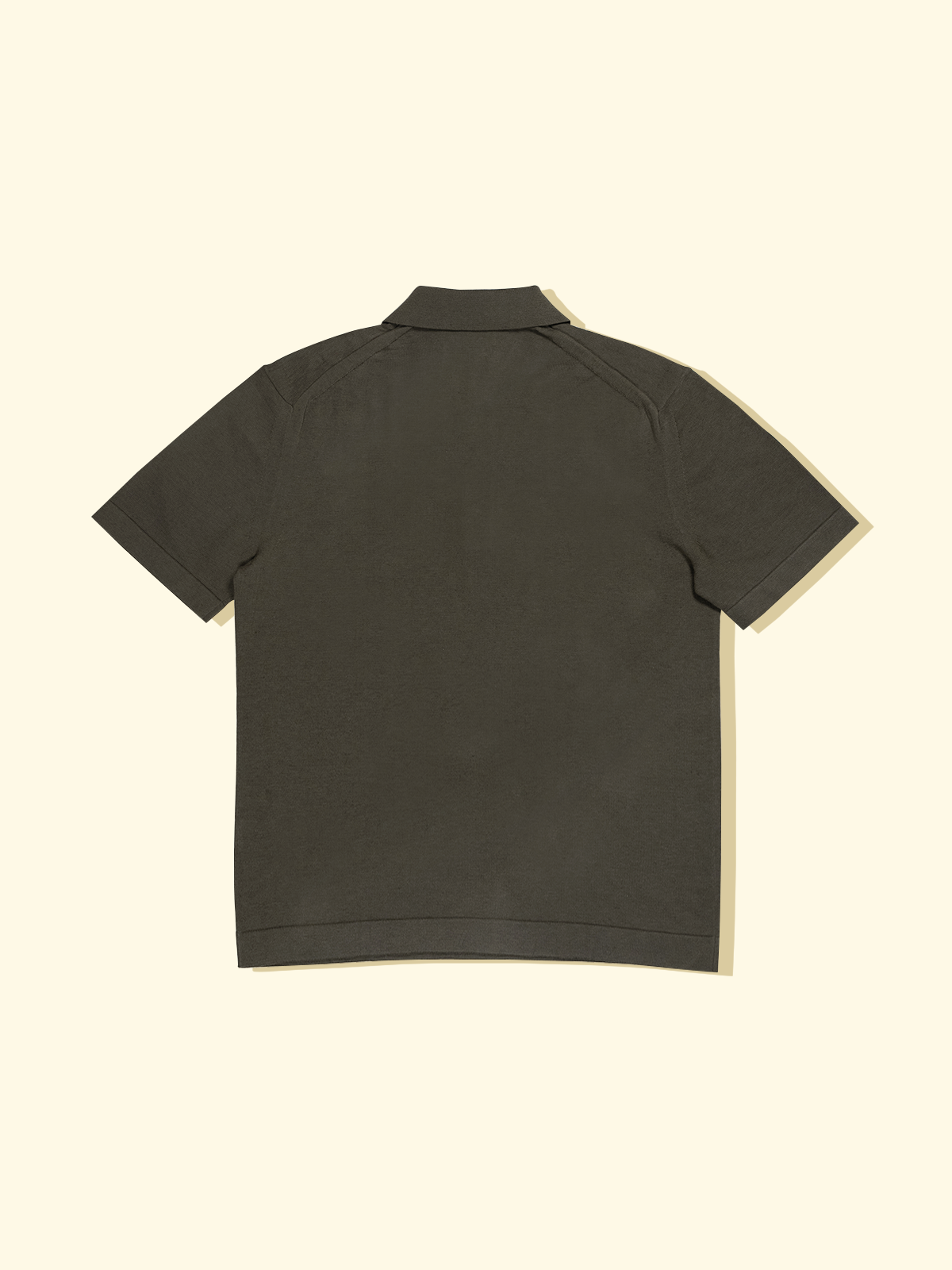 Cotton Knit Short-Sleeve Polo オリーブ 1 Olive Knitted Linen-Cotton Short-Sleeve Polo Shirt – Drakes US