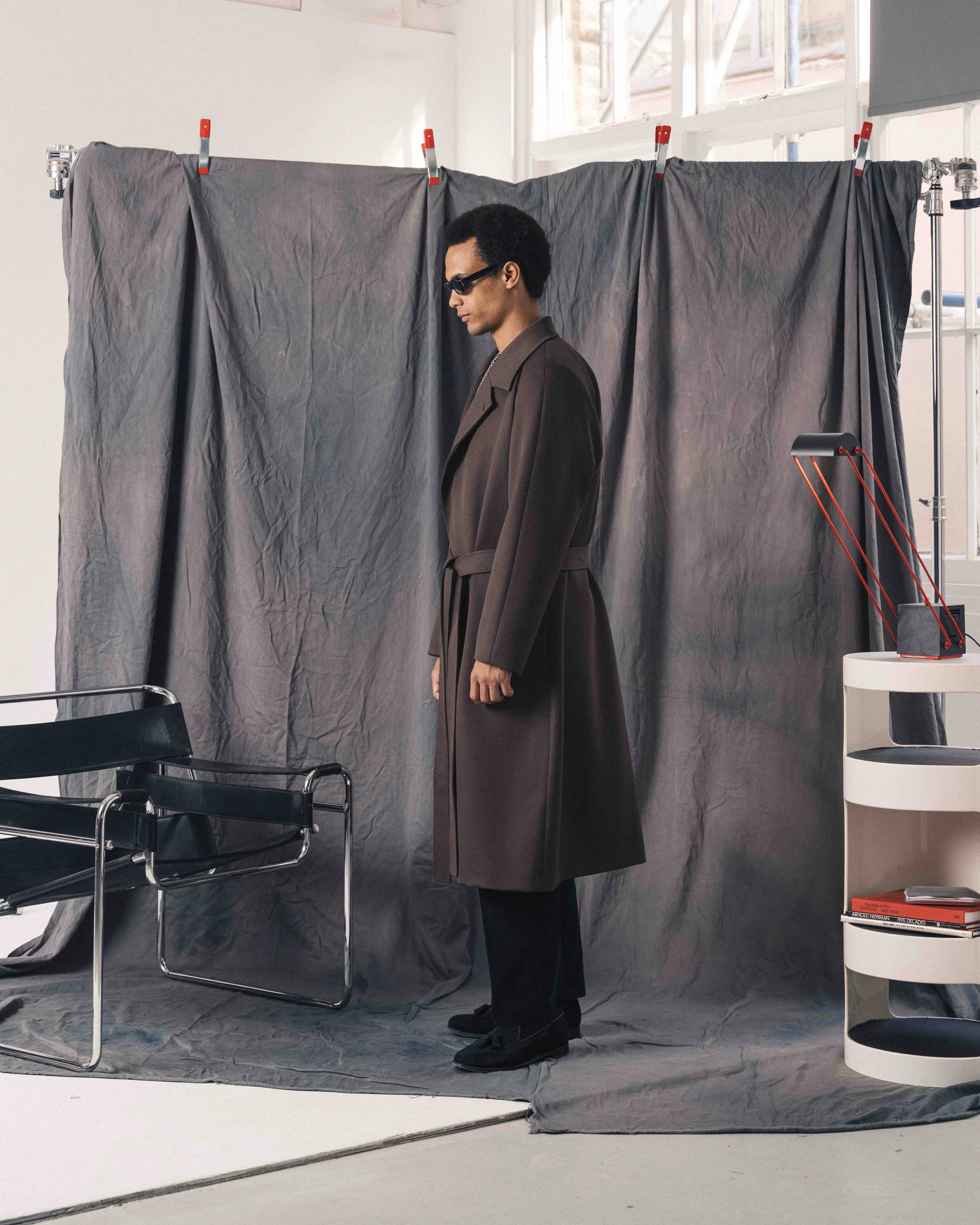 ジャケット・アウター Steven Alan D/CLT REVERSE SEAM WRAP COAT The 'A' Wrap Coat — The Anthology