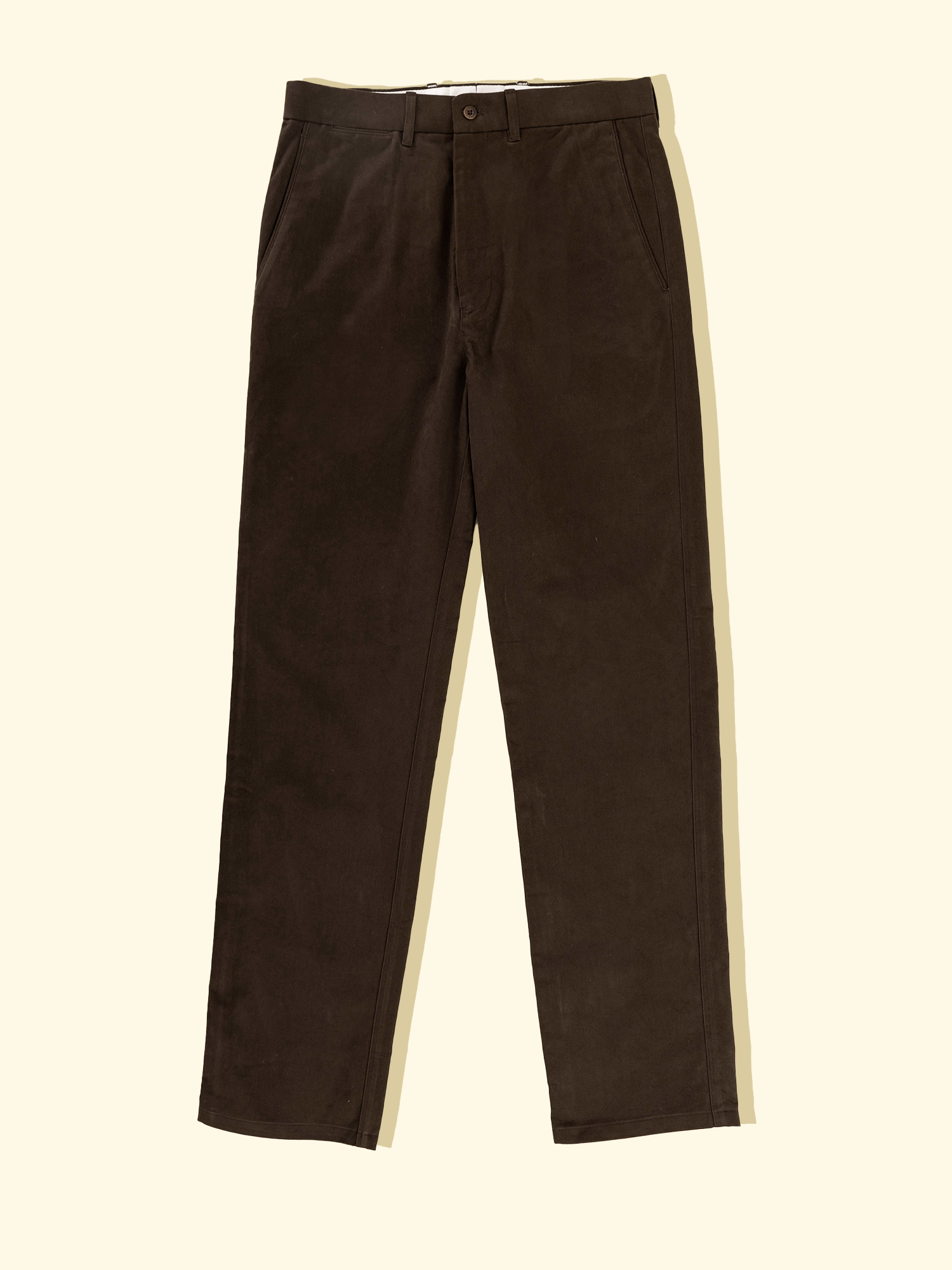 Flat Front Dress Chinos - Dark Brown