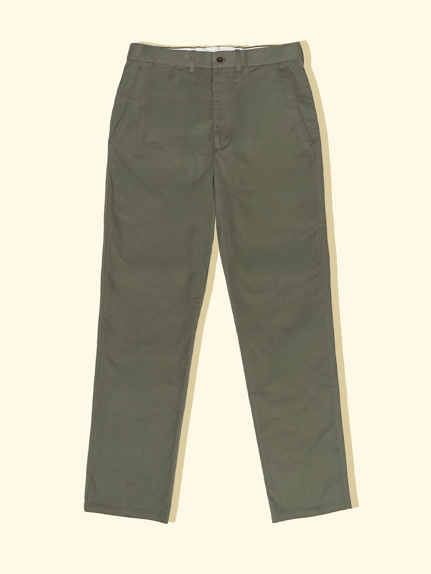 Flat Front Dress Chinos - Olive