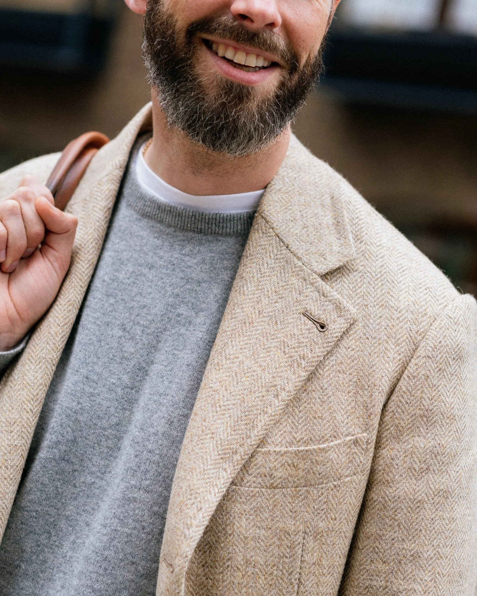 Knitted T Shirt White The Anthology