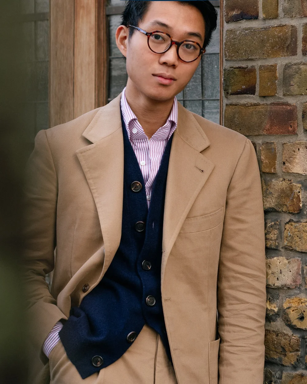 Organic Brushed Cotton Suit Jacket