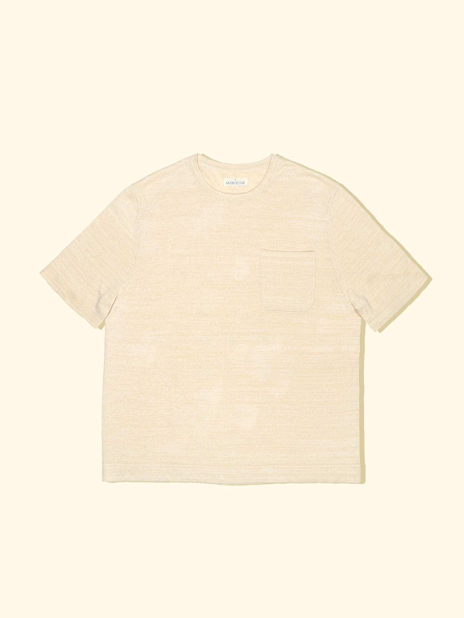 Knitted Feather T-Shirt - Oatmeal