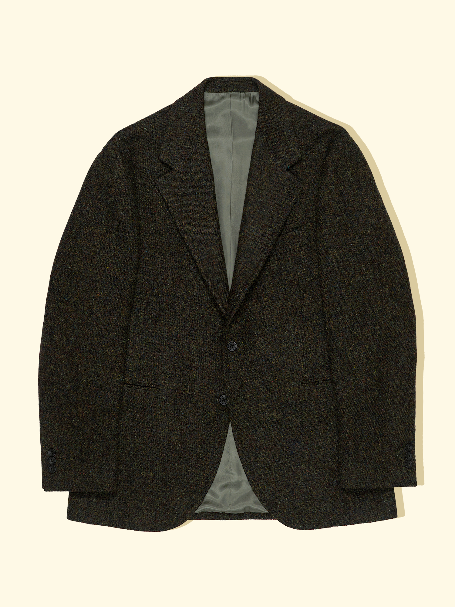 Wool Tweed Sport Jacket - Dark Forest