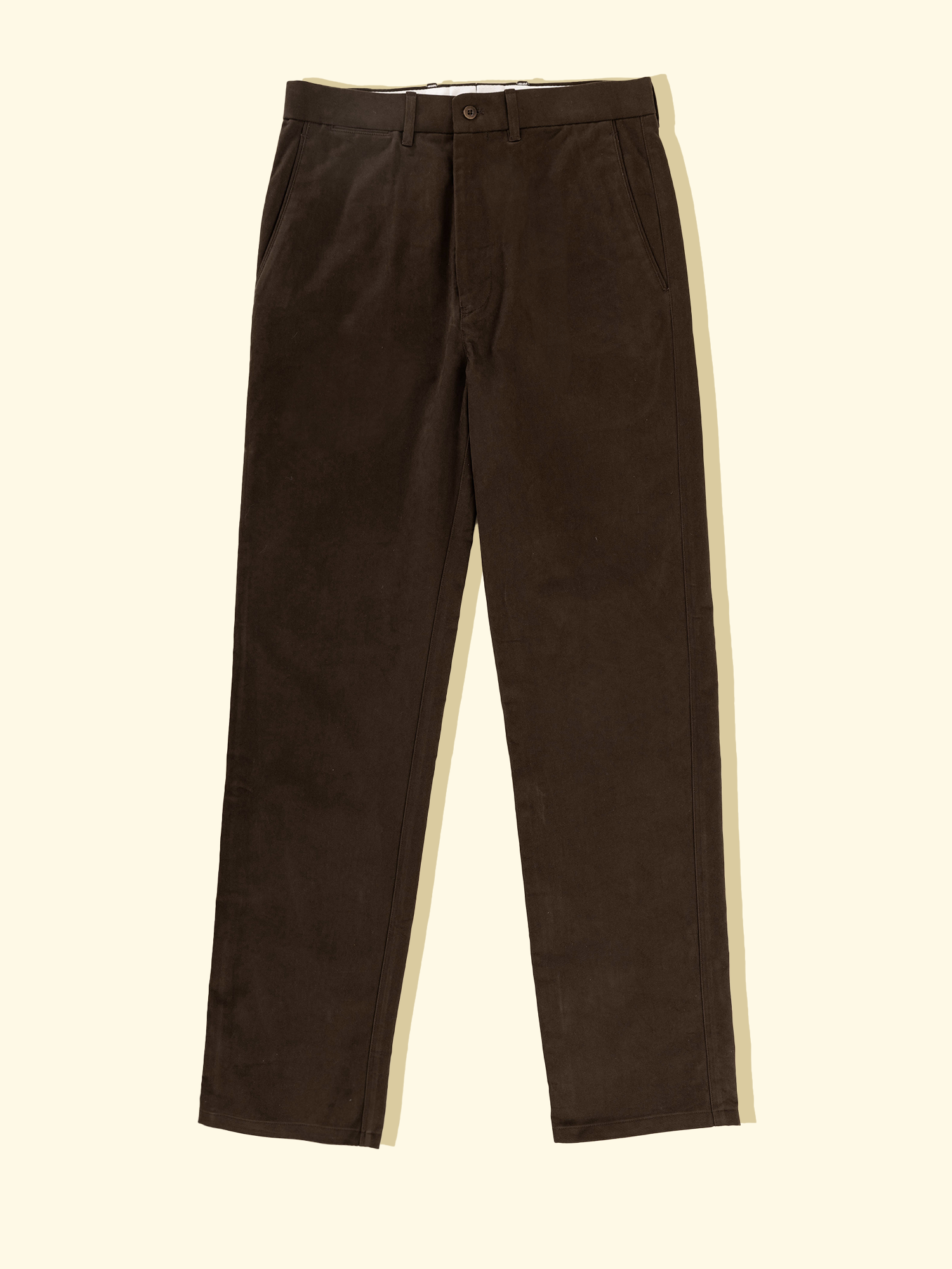 Flat Front Dress Chinos - Dark Brown