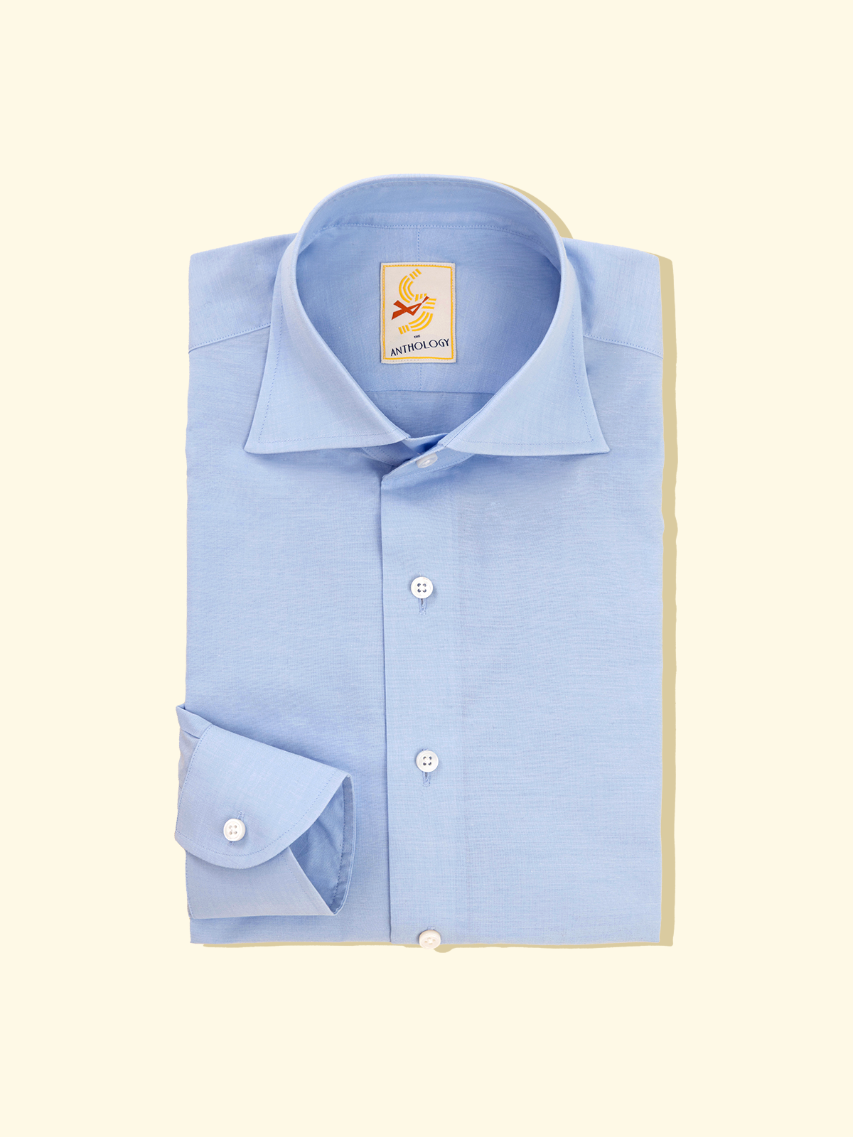 Sky Blue Cotton/Silk Shirt