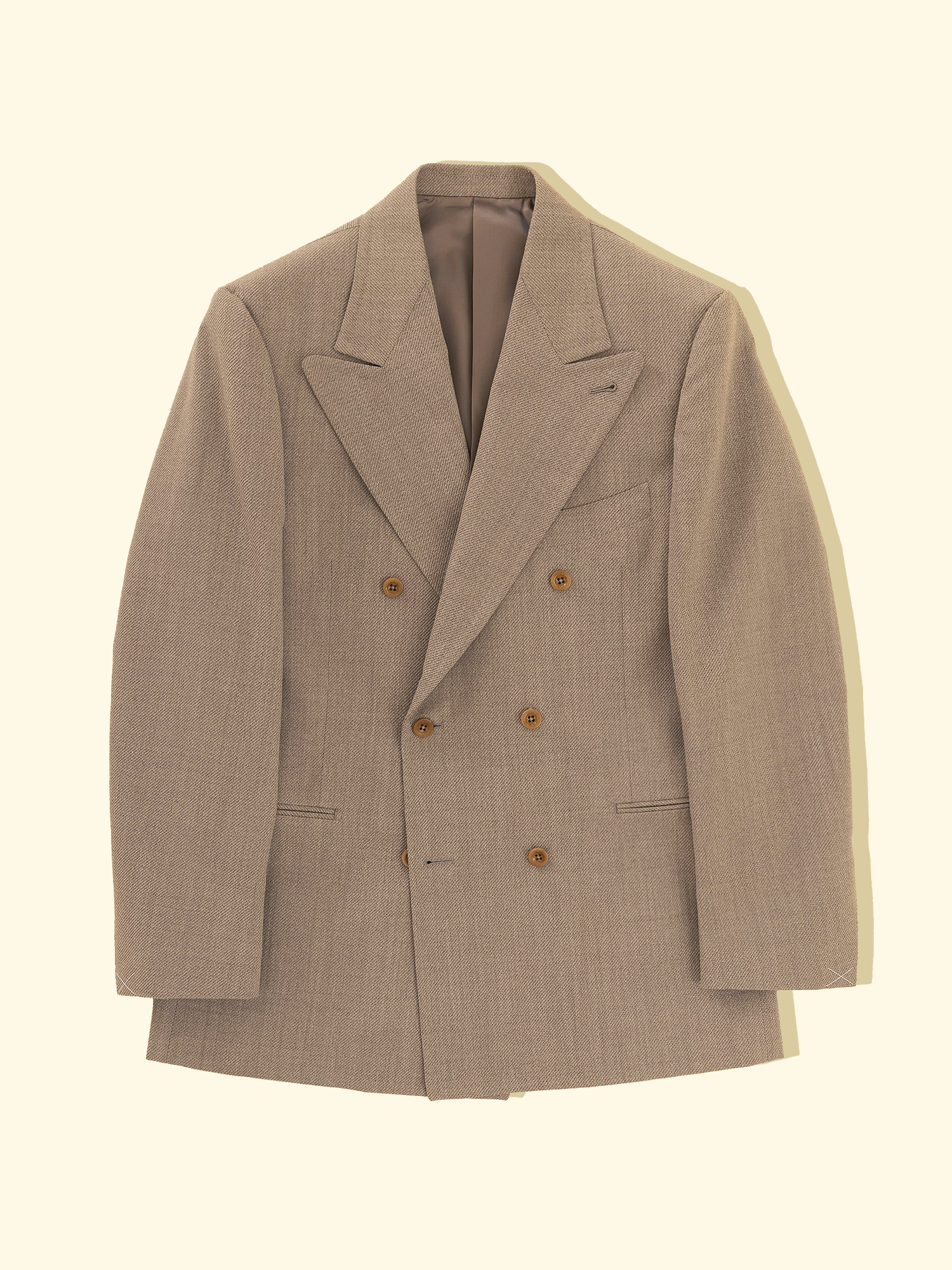 Tropical Cavalry Twill Suit Jacket - Sand