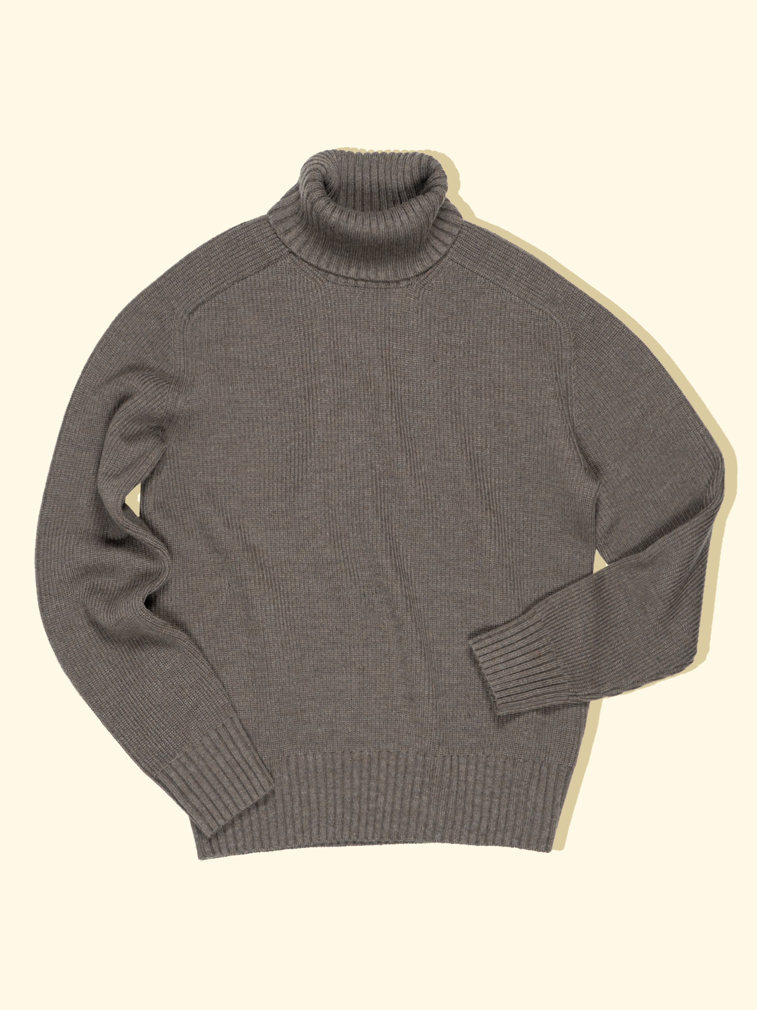 Merino Wool Rollneck - Taupe