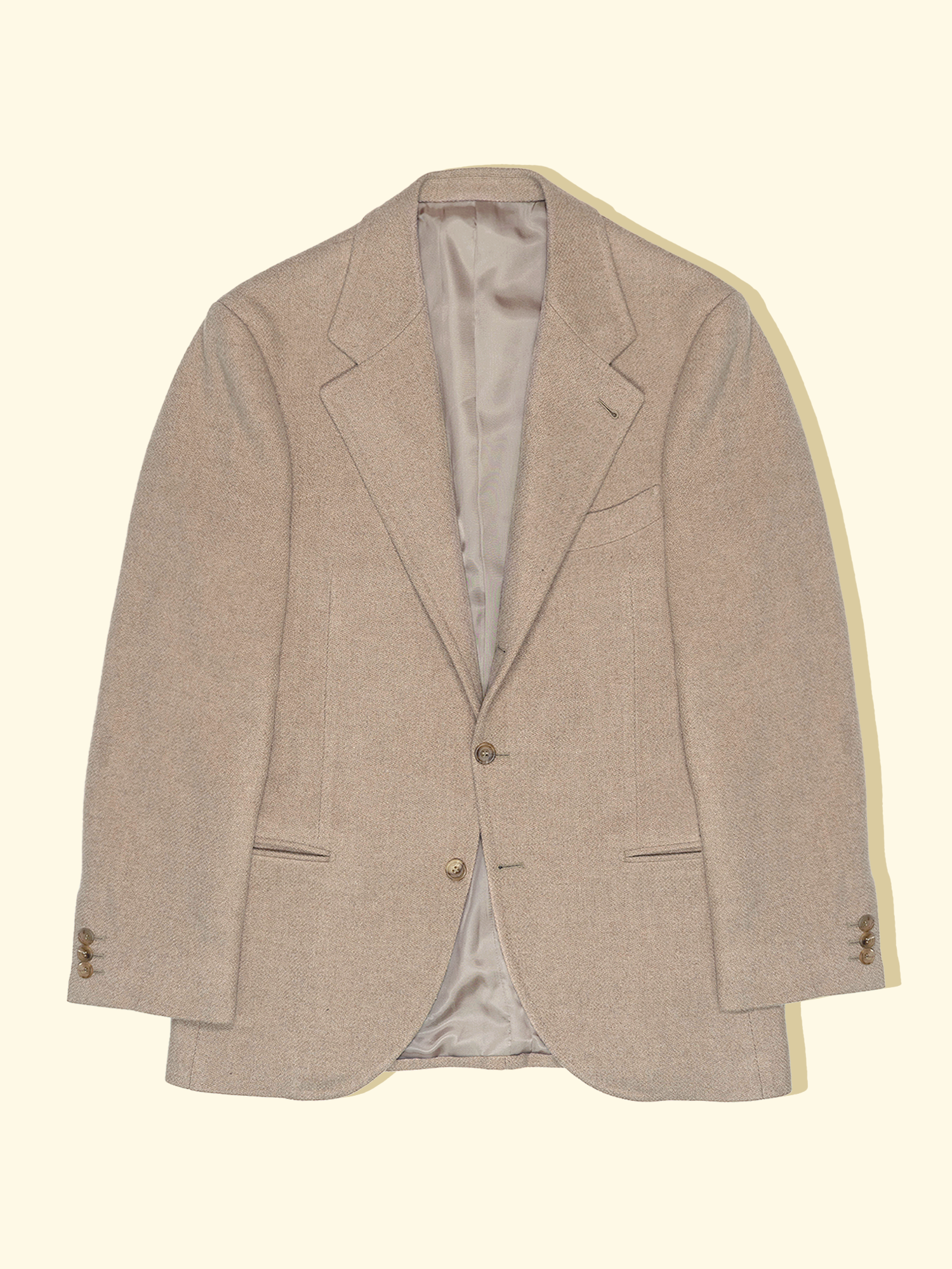 Lambswool/Cashmere Sport Jacket - Oatmeal