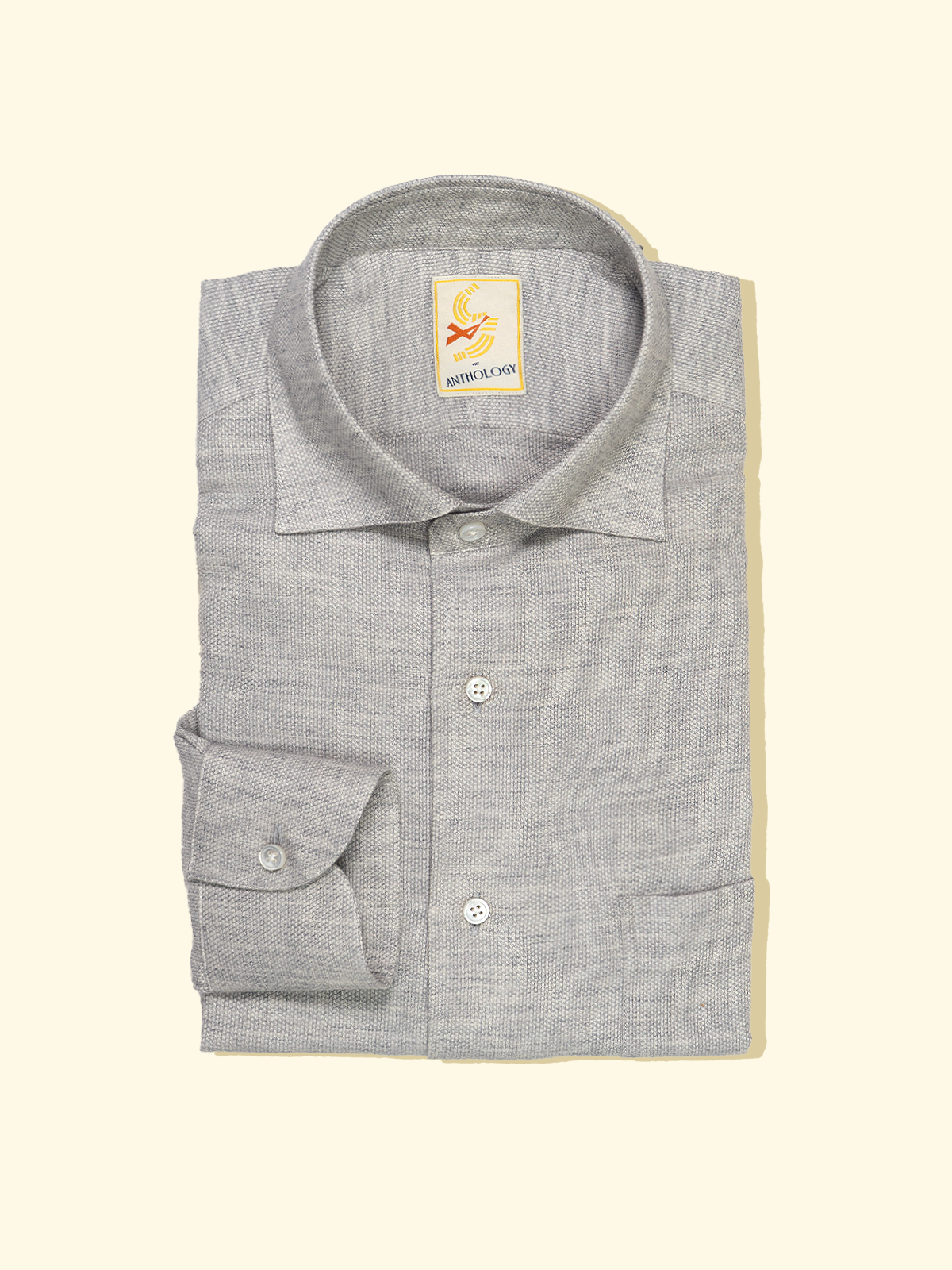 Cotton/Wool Shirt - Heather Grey