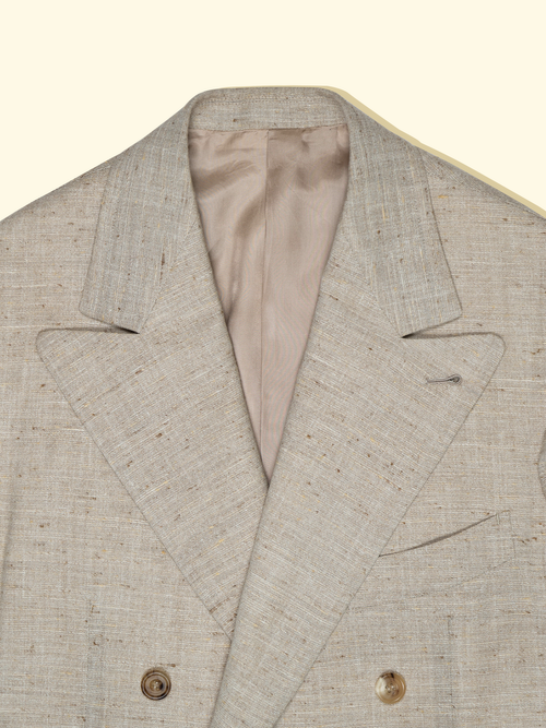 Wool/Silk/Linen Sport Jacket Oatmeal — The Anthology