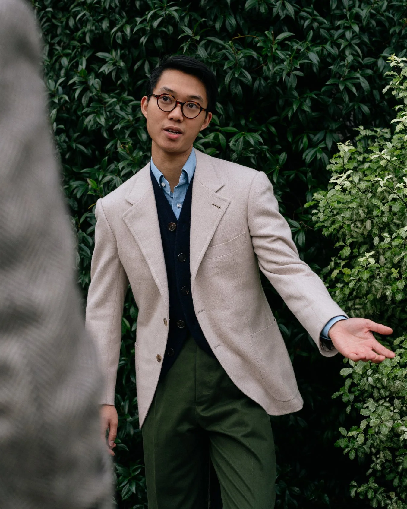 Ivory Running Jacket Merino Wool/Cashmere Sport Jacket - Ivory — The Anthology