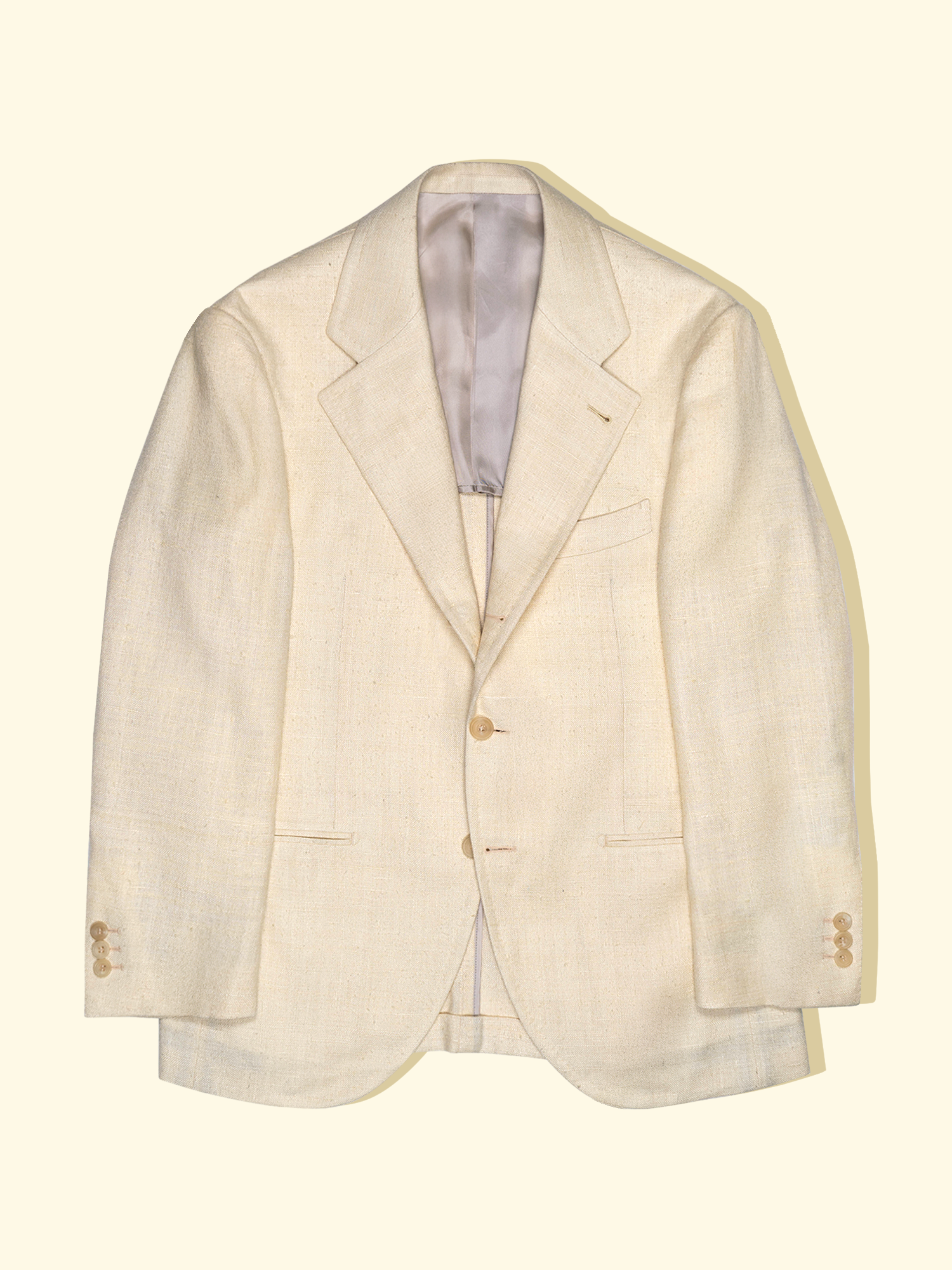 ト*ト様 COTTON/SILK WEATHER SPORTS JACKET Tussah Silk Sport Jacket - Cream — The Anthology
