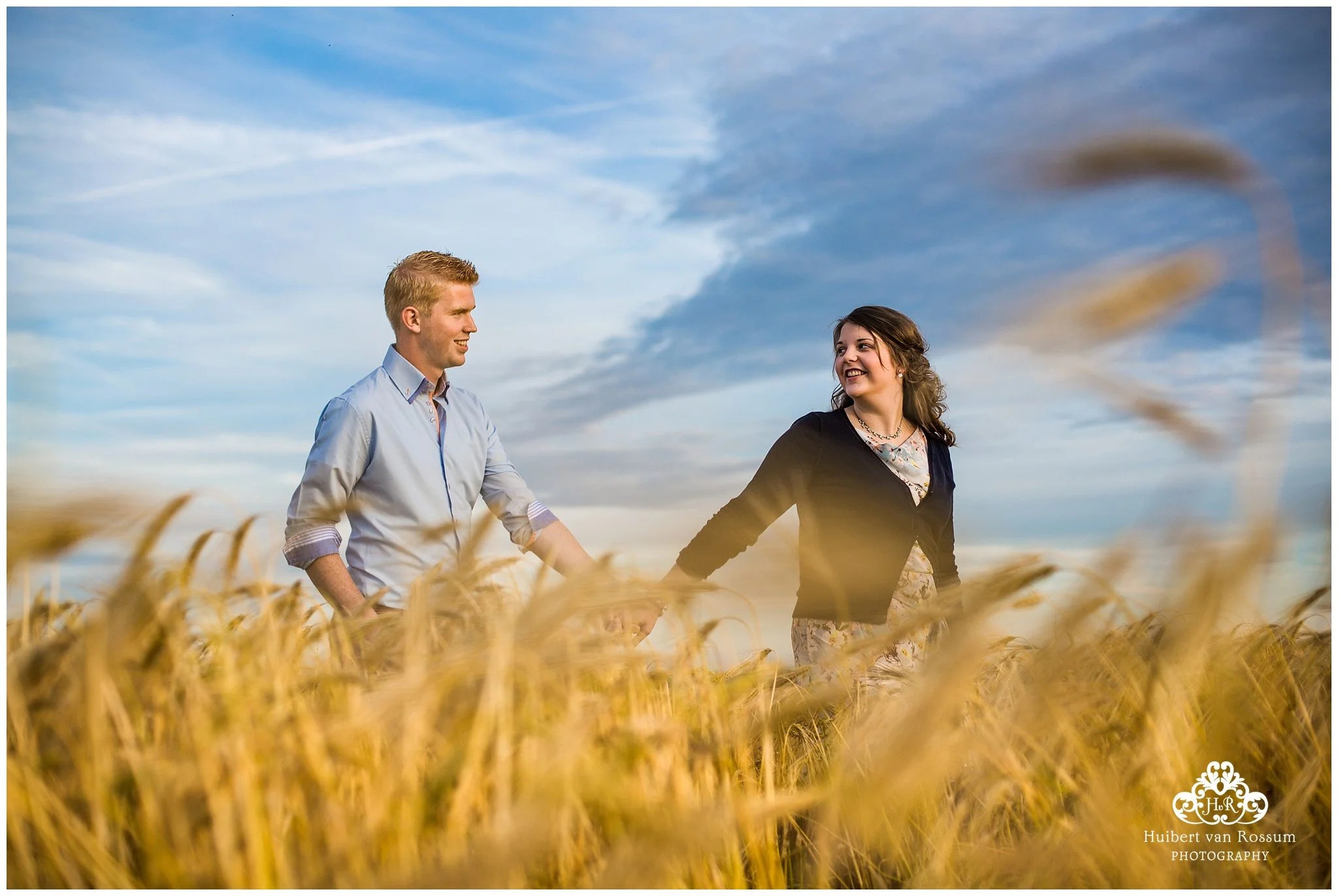 Loveshoot in gerst van Oudeland van Strijen