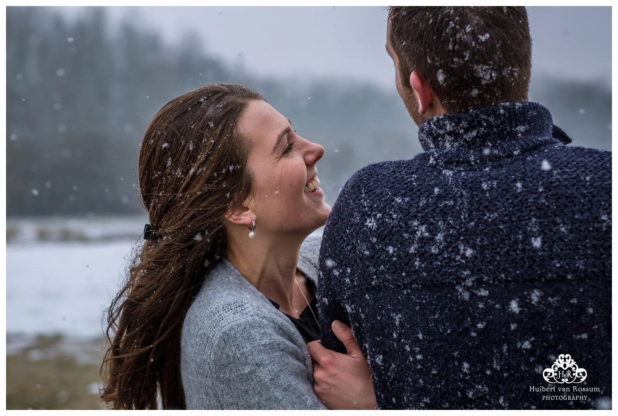 Loveshoot in de sneeuw met Marius en Lilian