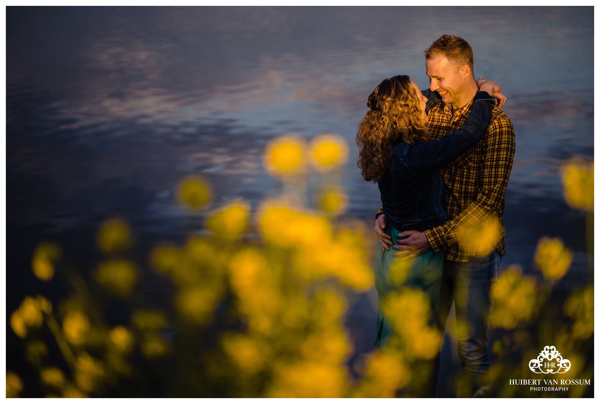 Loveshoot golden hour met Berdien en Henry