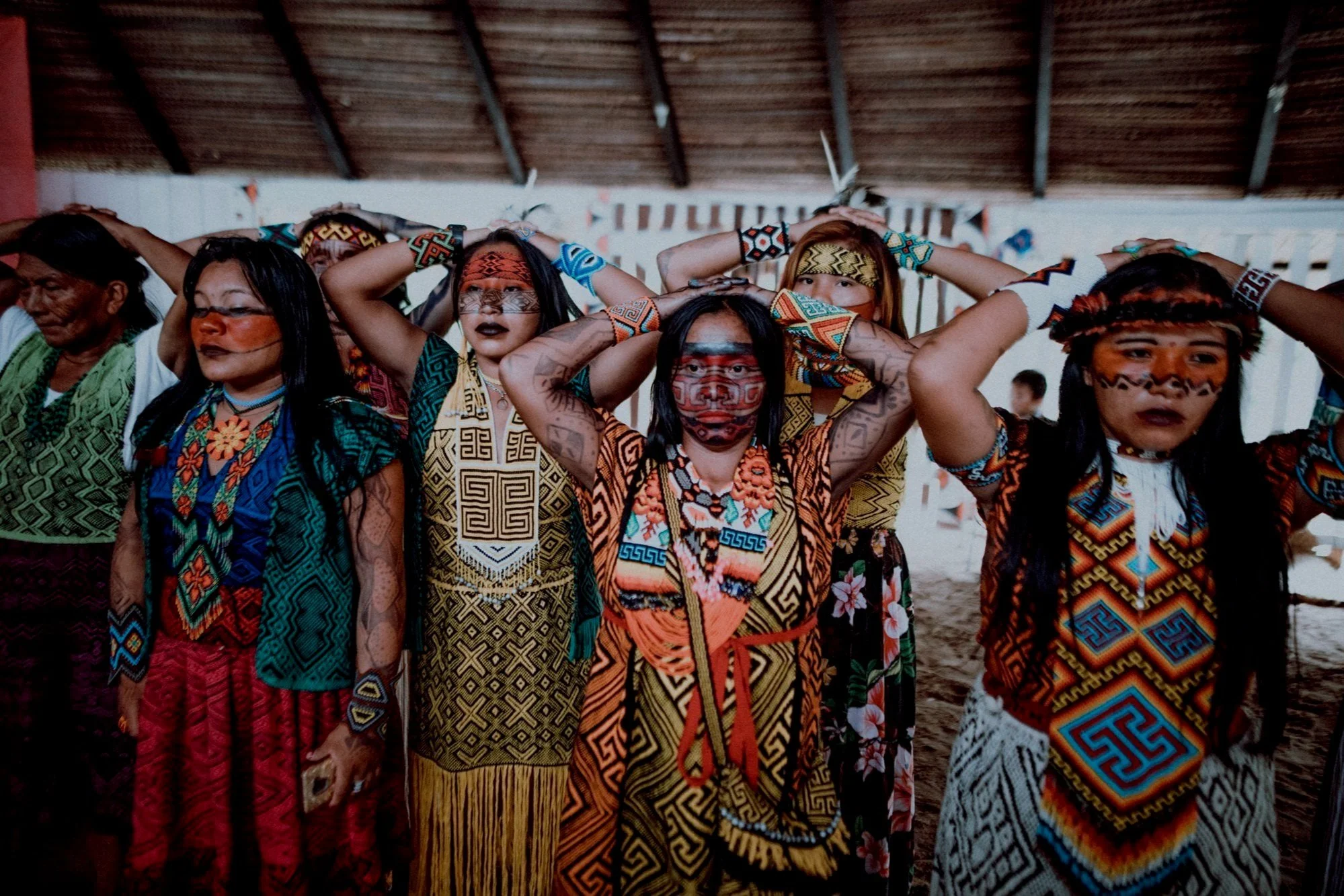 Indigenous Huni Kuin Women from the Amazon Forest