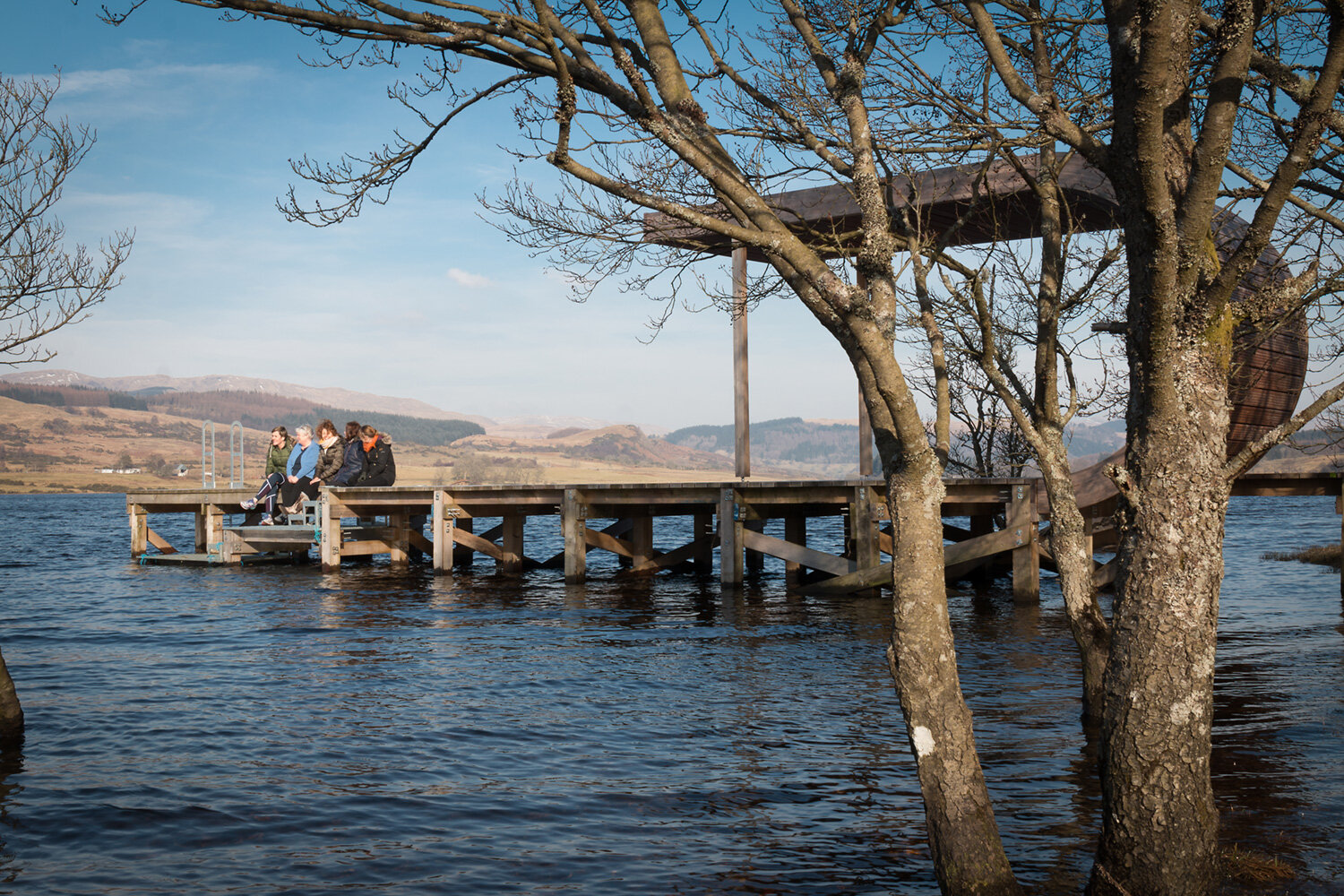 Pier at Loch Venachar 