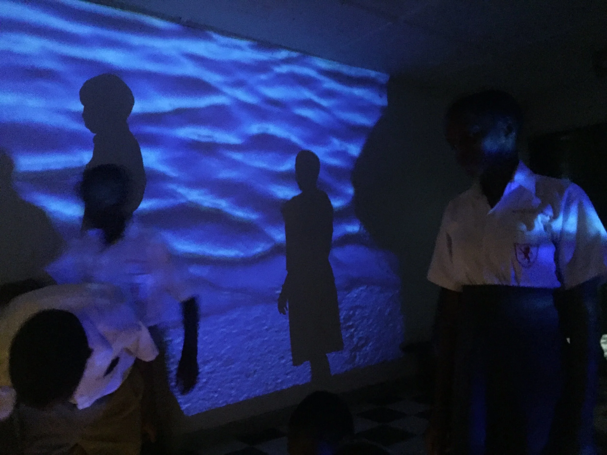 Scool cildren in the exhibition flood lights.jpeg