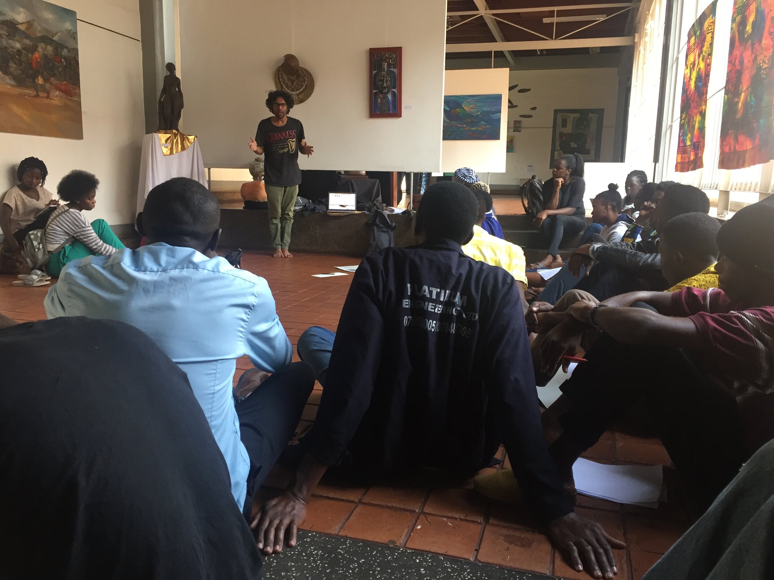 Artits Residency- A workshhop on space at the Makerere Gallery for Makere Fine Arts Students.jpeg