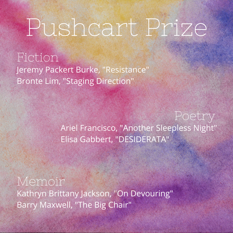 Announcing our 2019 Pushcart Prize Nominees!