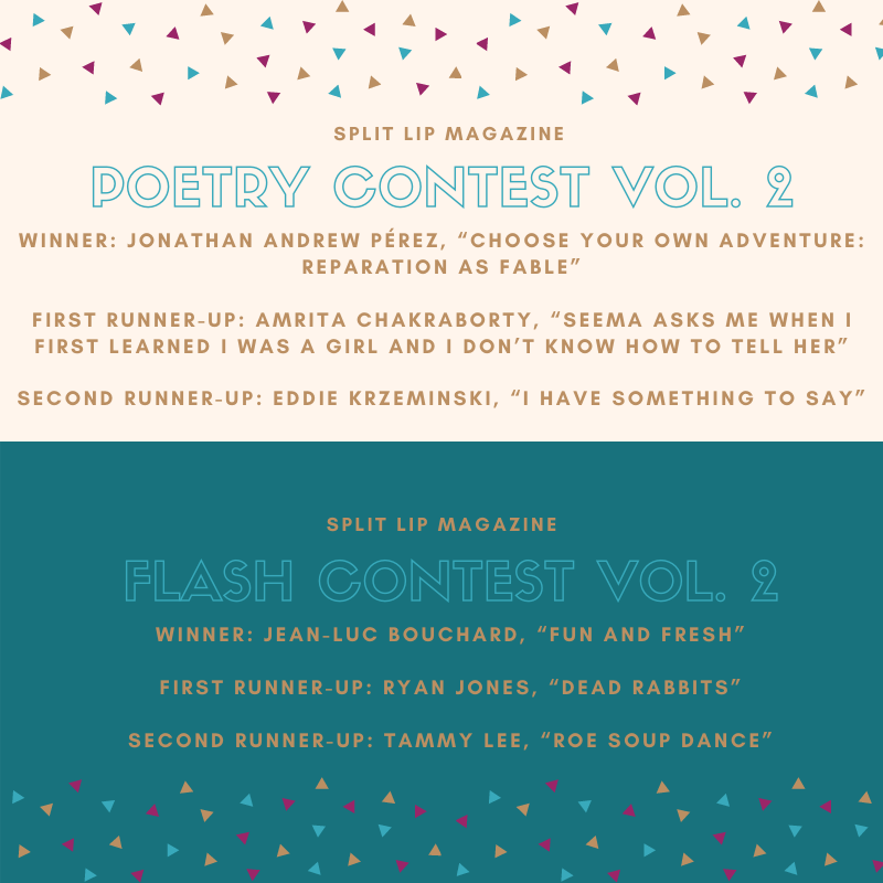 Announcing our Flash &amp; Poetry Contest Vol. 2 Winners!