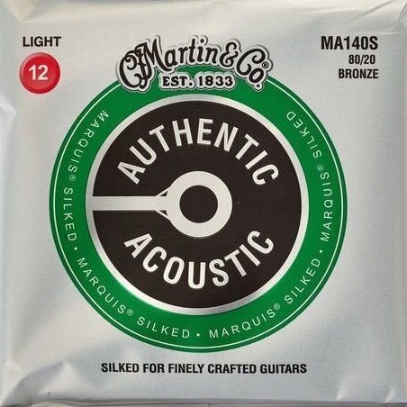 Med det samme fårehyrde midlertidig Martin Guitar MA140S Authentic Acoustic Light-Gauge Marquis Silked Strings,  80/20 Bronze Acoustic Guitar Strings — Wynwood School of Music