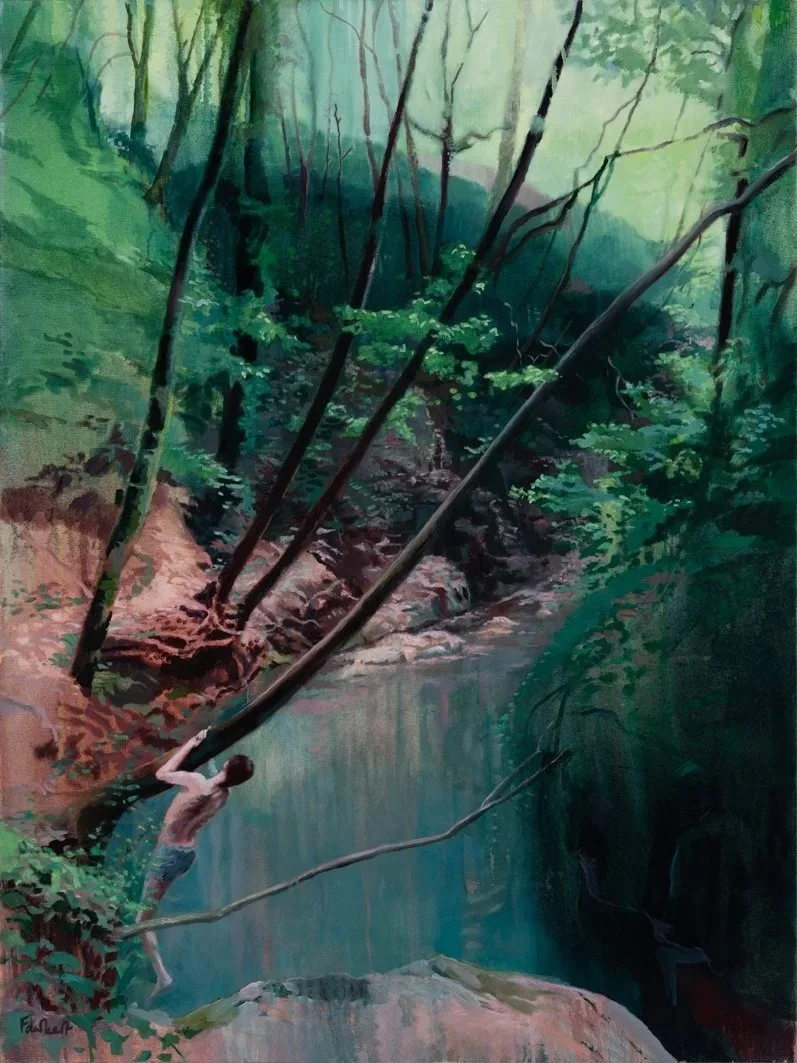 Riverbank, Oil on Canvas