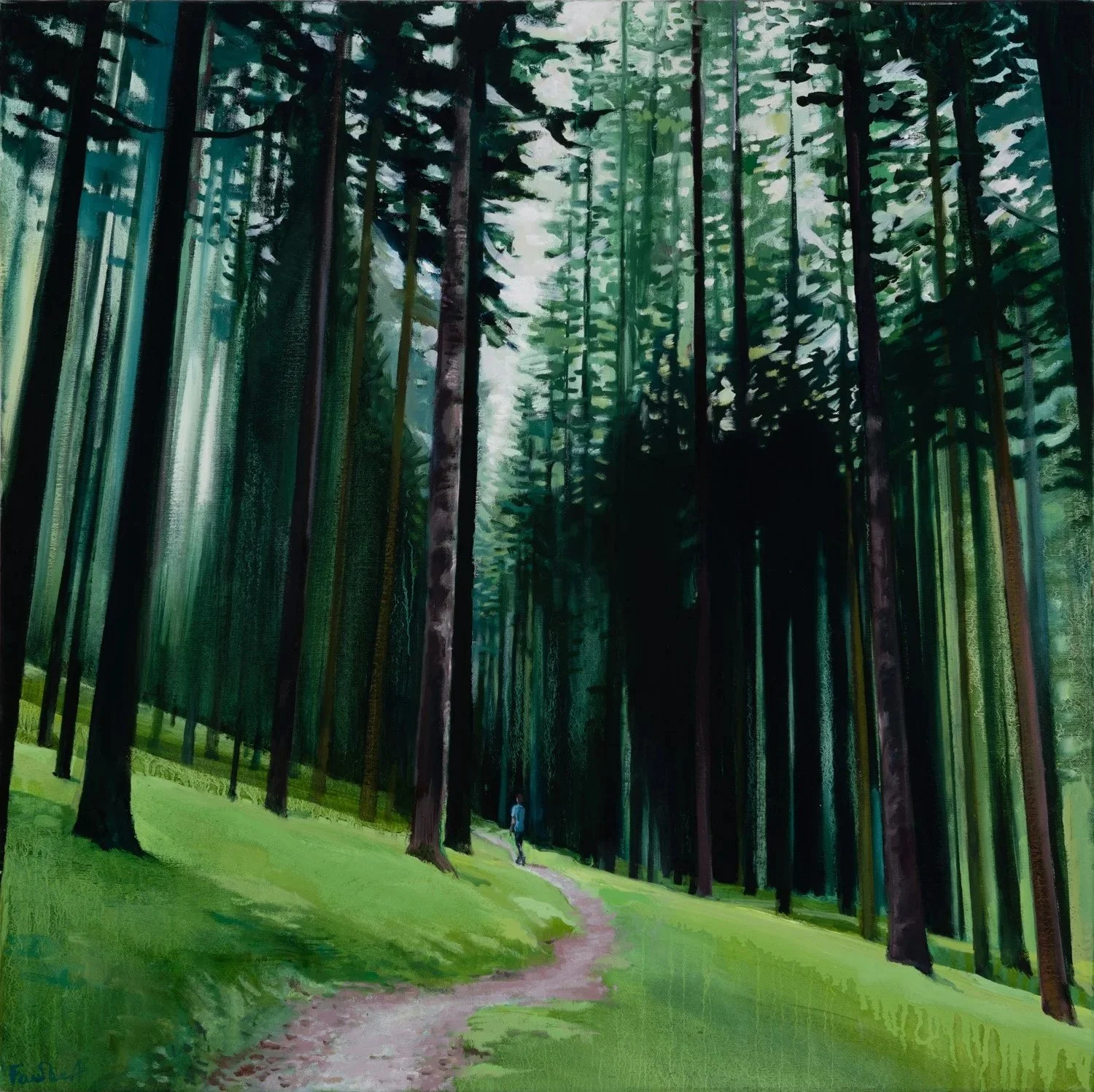 Up In The Woods, Oil On Canvas