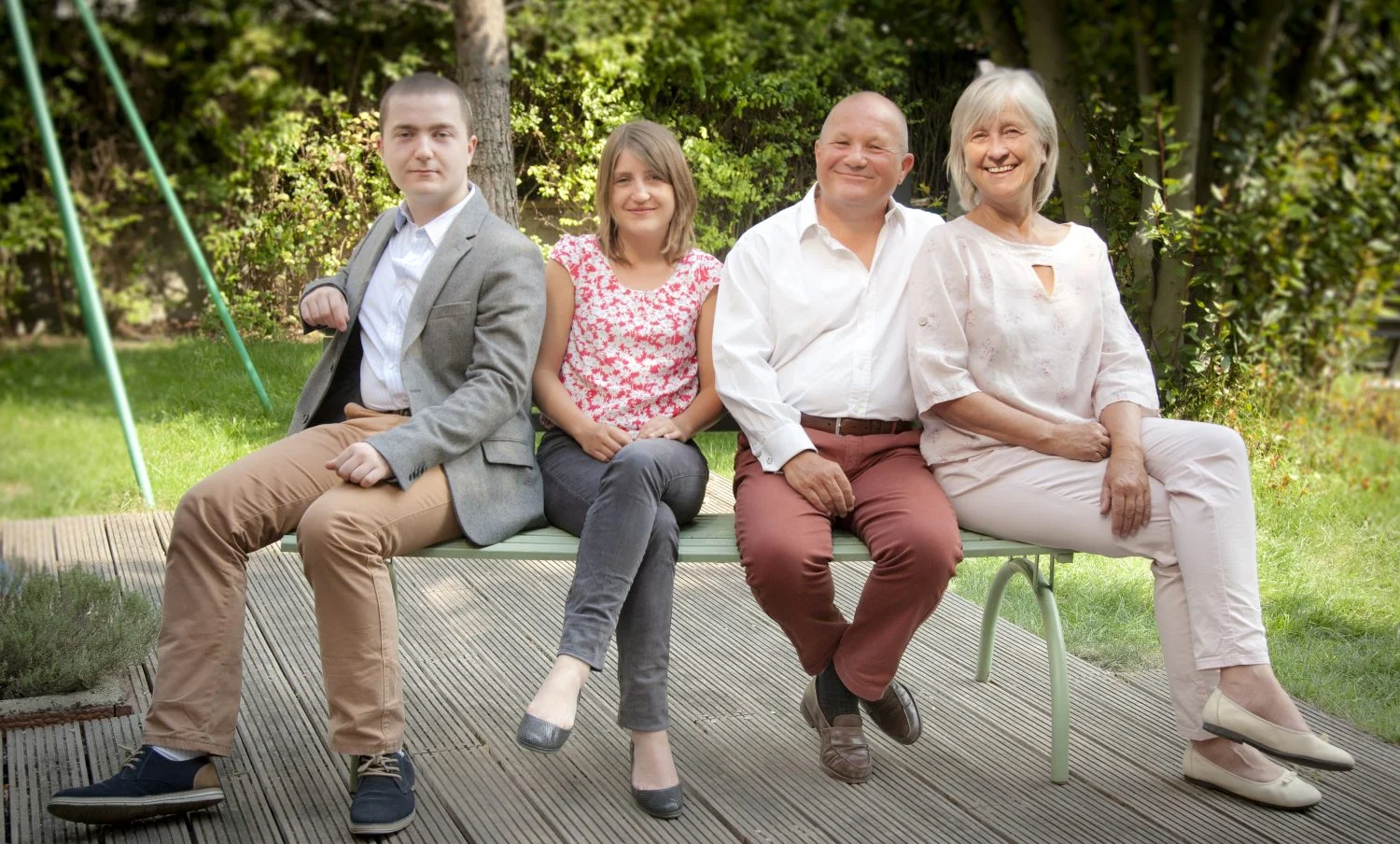 Left to Right: Louis Chiquet, Margaux Chiquet, Bernard Marie Chiquet, Perrine Chiquet