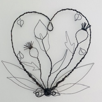 Handcrafted Wire Art - The Thistles &amp; The Lily